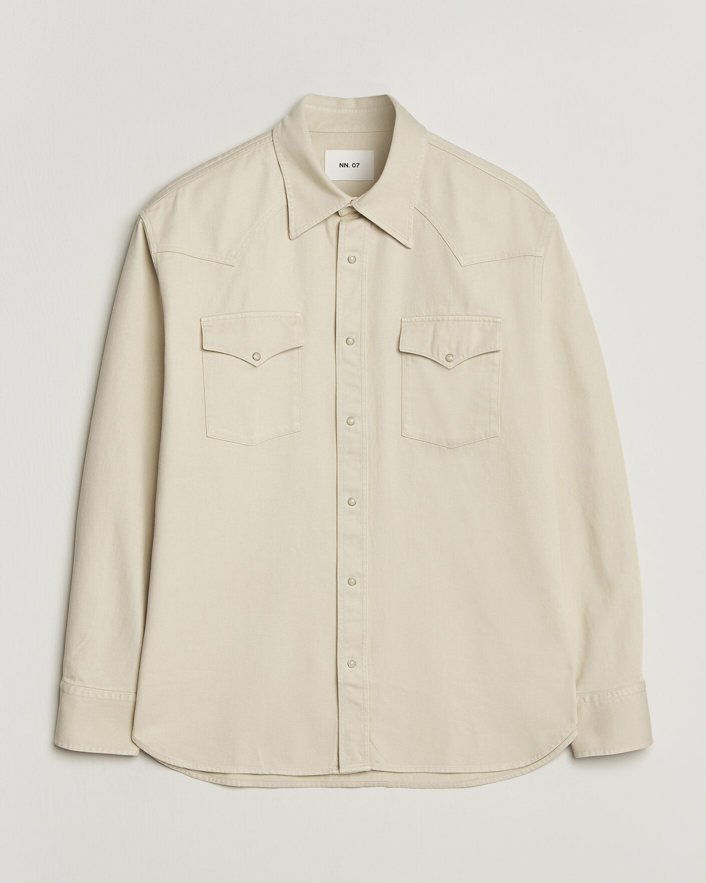 NN07 Ricky Western Denim Shirt Ivory at CareOfCarl.com