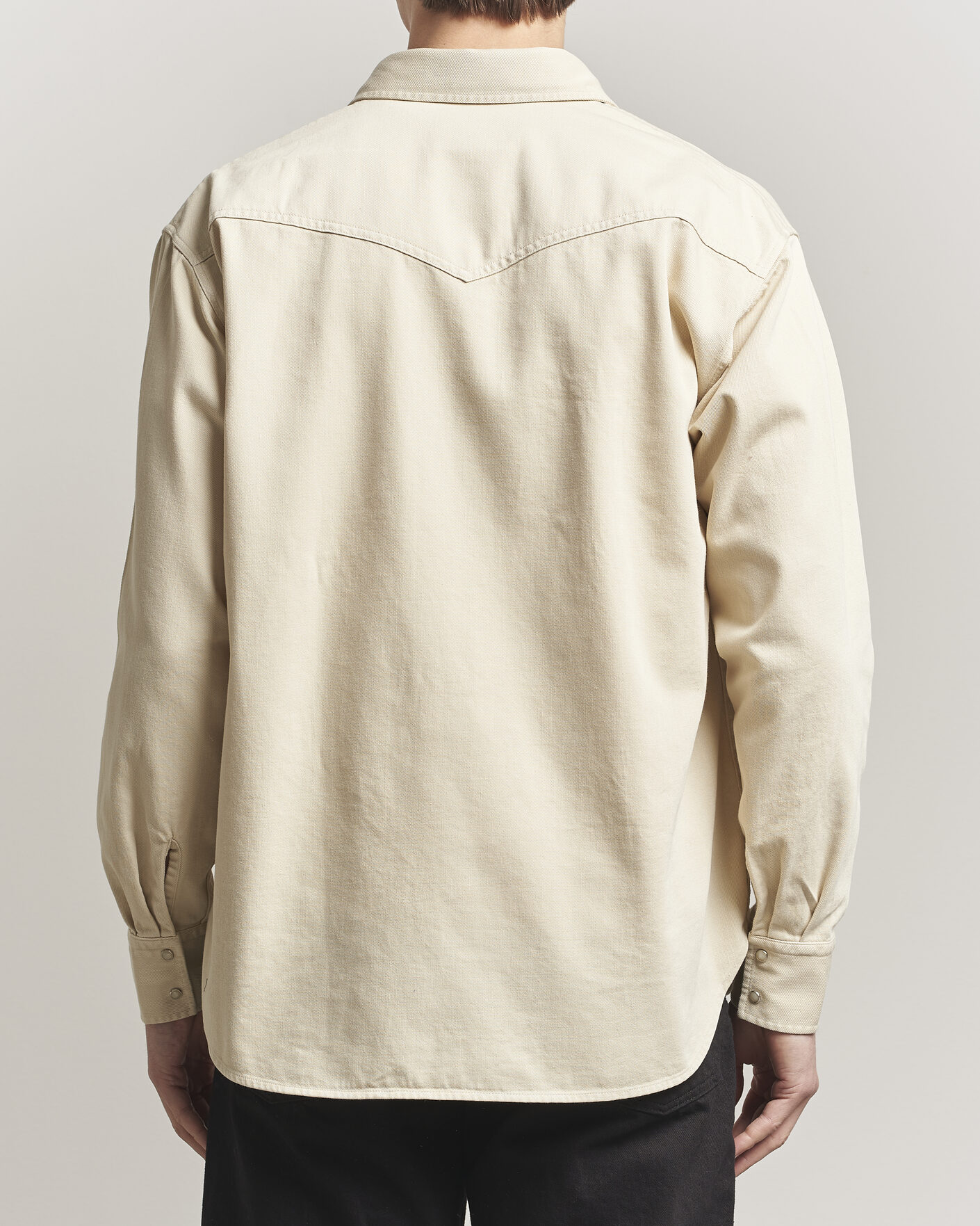 NN07 Ricky Western Denim Shirt Ivory at CareOfCarl.com