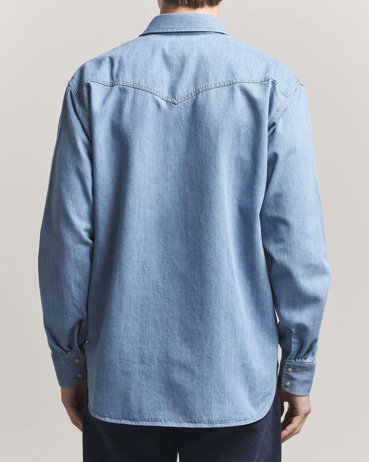 Men | Shirts | NN07 | Ricky Western Denim Shirt Light Indigo
