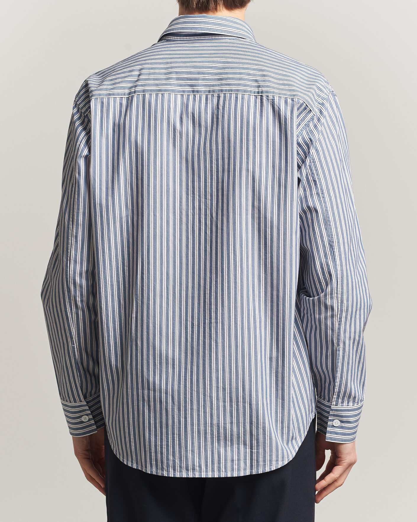 NN07 Freddy Striped Shirt Sea Spray Green at CareOfCarl.com