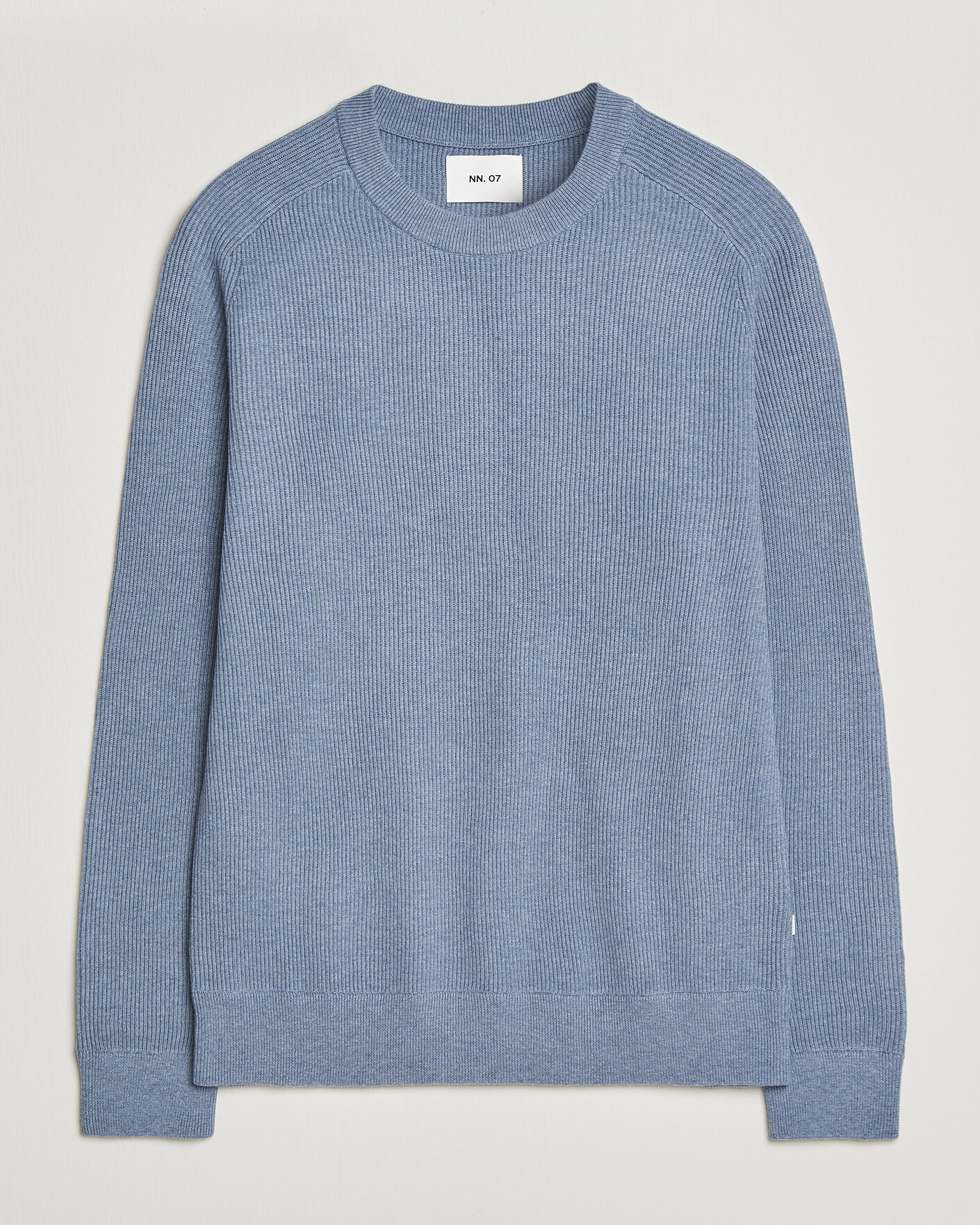 Men | Sweaters & Knitwear | NN07 | Kevin Cotton Knitted Sweater Stone Blue