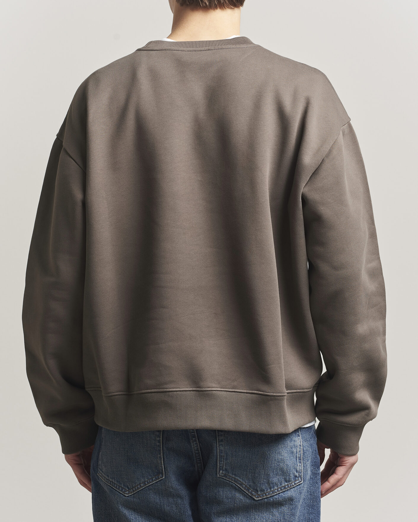Men | Sweaters & Knitwear | NN07 | David Crew Neck Sweatshirt Mable Husk