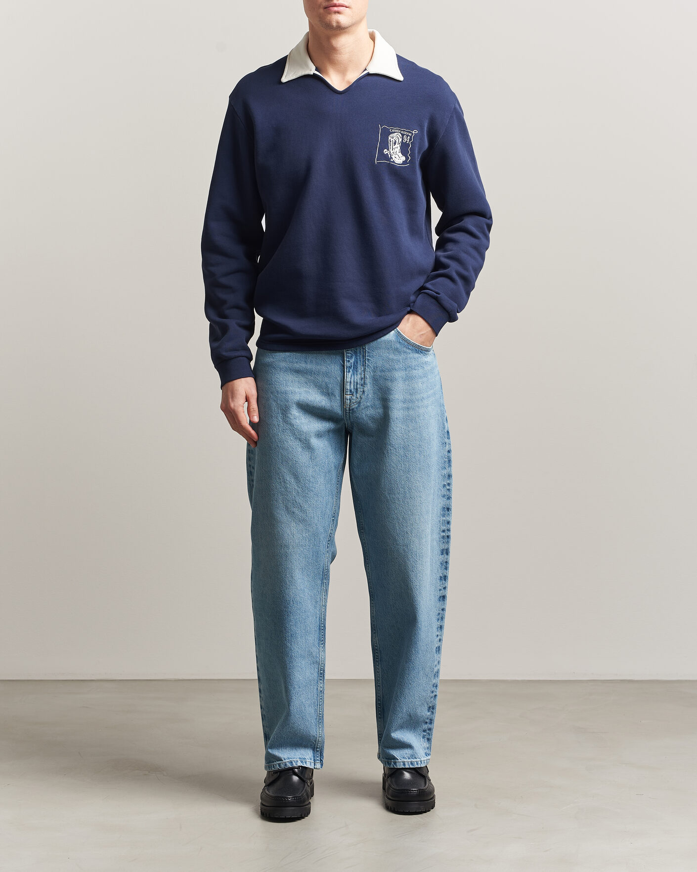 Men | Jeans | NN07 | Otis Loose Fit Selvedge Jeans Light Blue