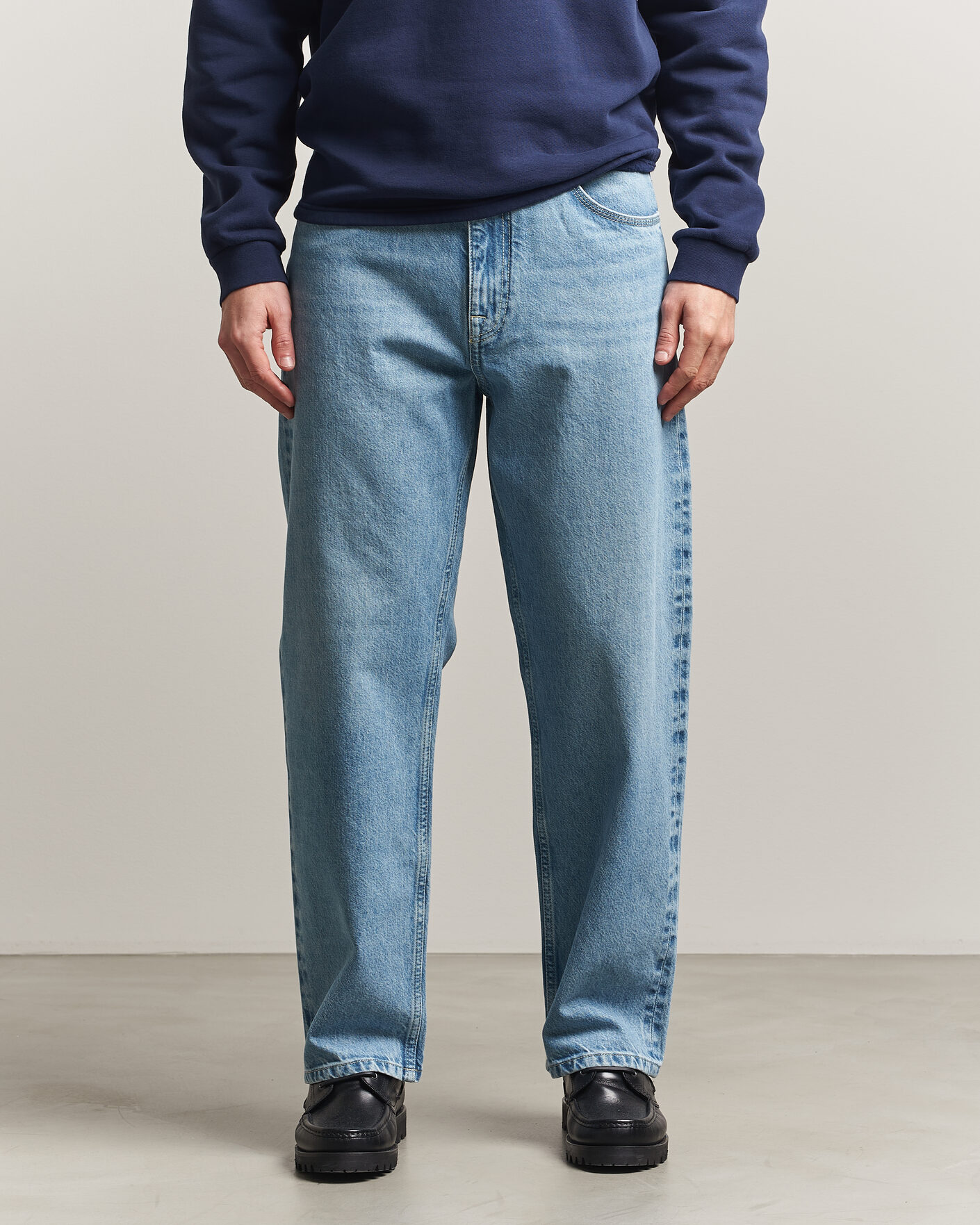 Men | Shirts | NN07 | Otis Loose Fit Selvedge Jeans Light Blue