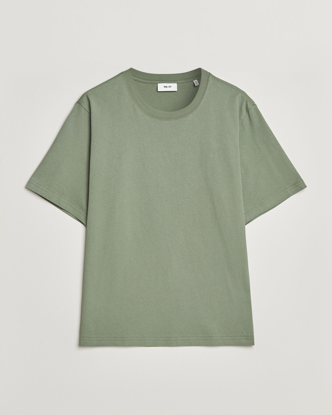 NN07 Jett Washed Crew Neck T-Shirt Sea Spray Green at CareOfCarl.com