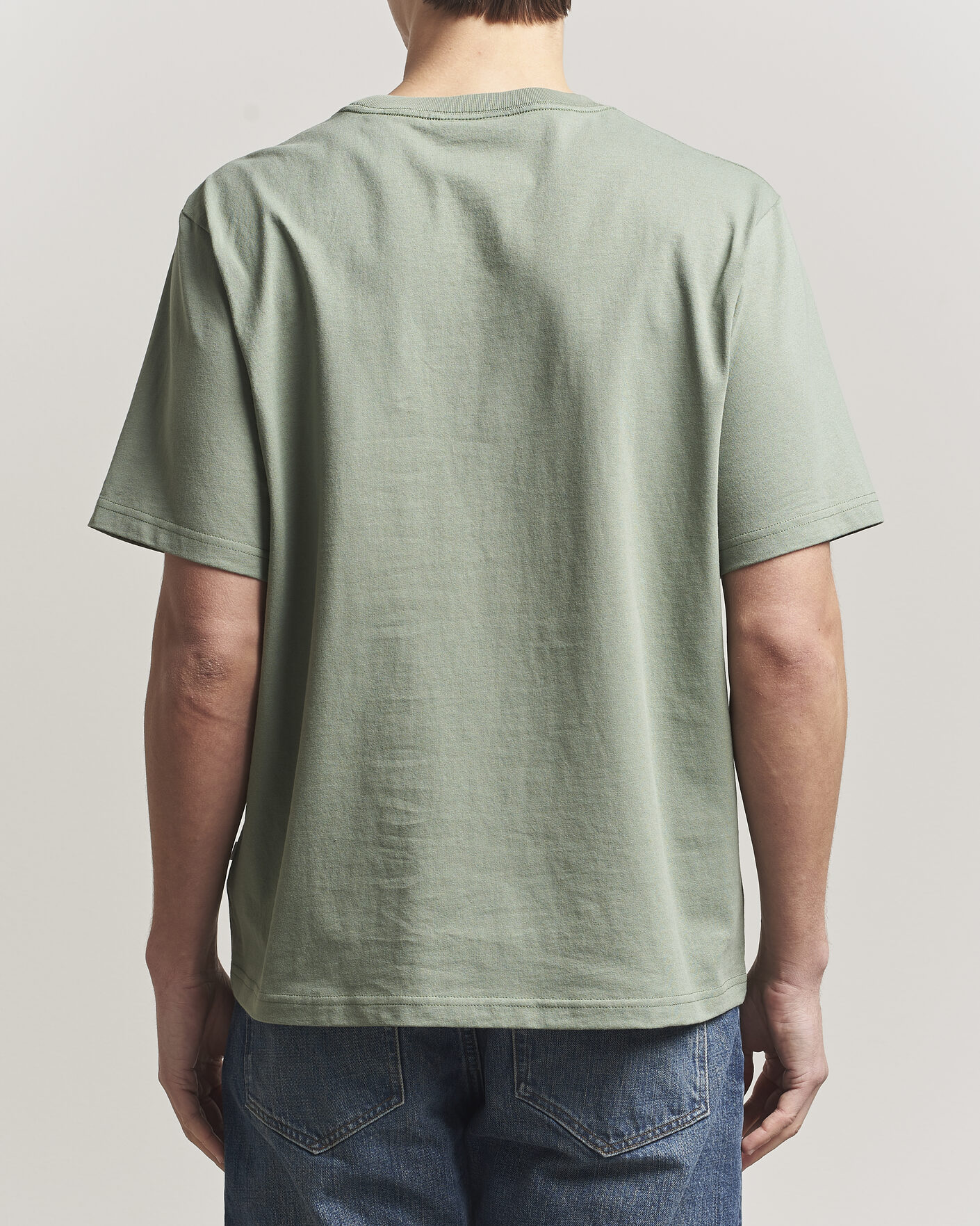 Men | T-Shirts | NN07 | Jett Washed Crew Neck T-Shirt Sea Spray Green