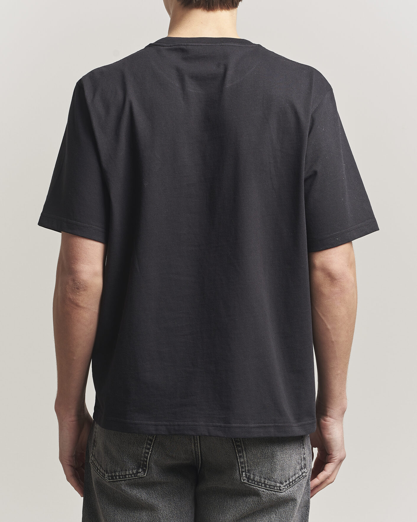 Men | T-Shirts | NN07 | Jett Embroidered Crew Neck T-Shirt Black