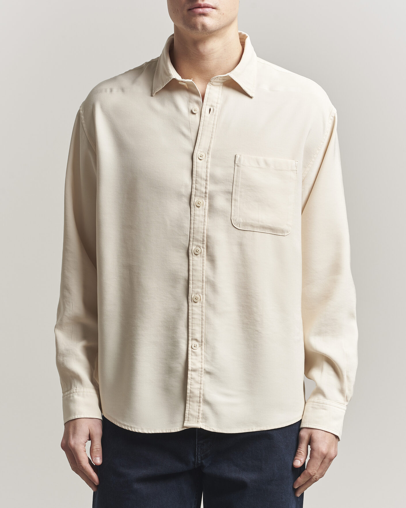 Men | Shirts | NN07 | Deon Tencel Shirt Ivory