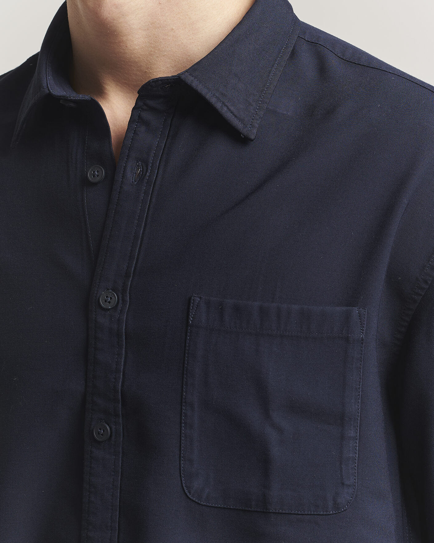 Men | Shirts | NN07 | Deon Tencel Shirt Navy Blue