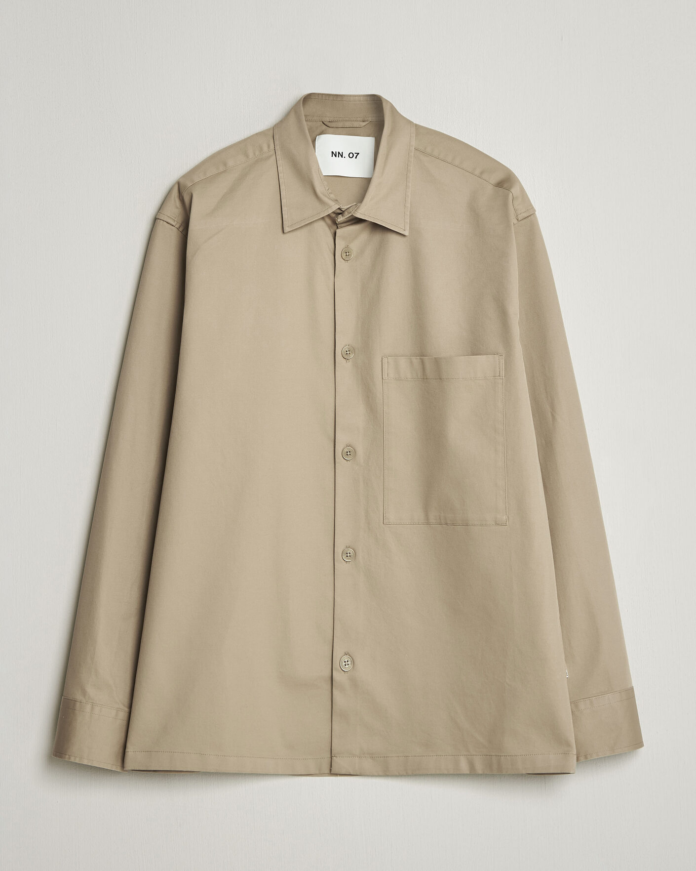 Men | Shirts | NN07 | Freddy Cotton Overshirt Desert Khaki