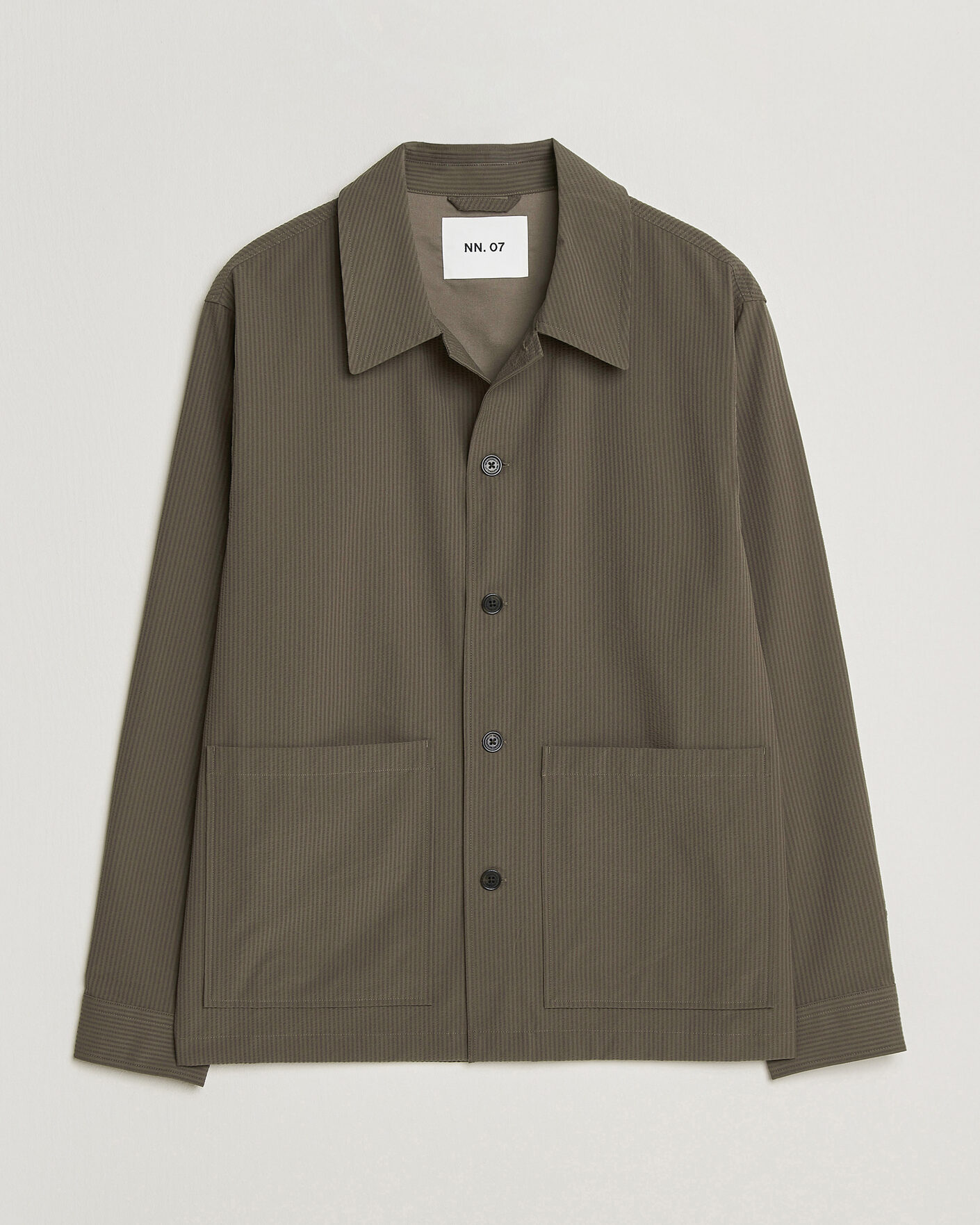 NN07 Blaze Seersucker Overshirt Mable Husk at CareOfCarl.com