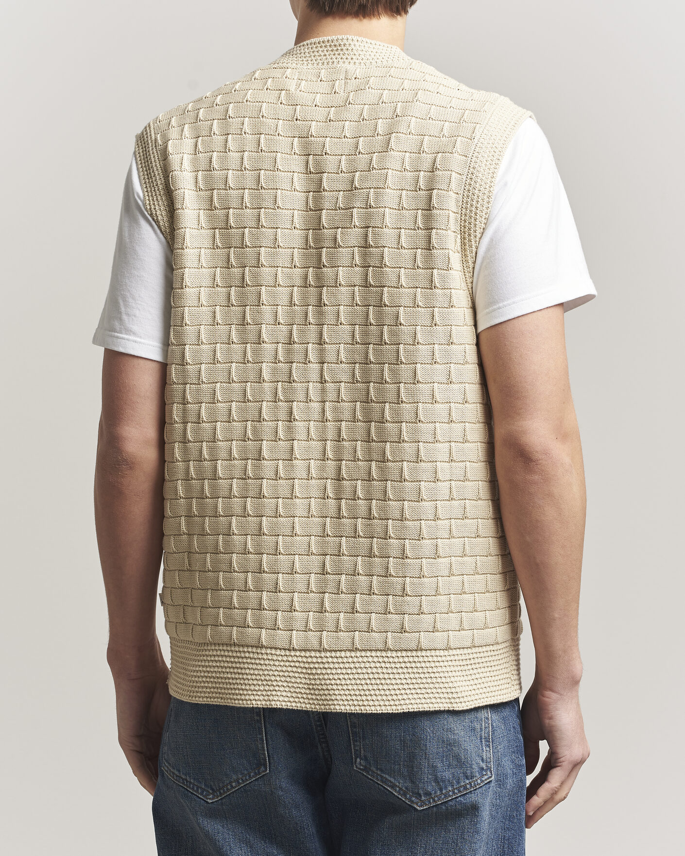 Men | Sweaters & Knitwear | NN07 | Reece Knitted Vest Ecru