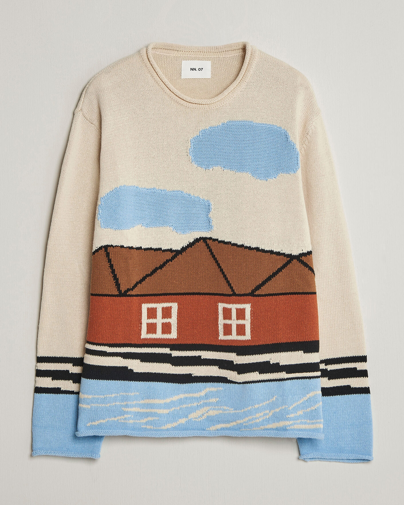 Men | Sweaters & Knitwear | NN07 | Mikkel Knitted HQ Printed Sweater Multi