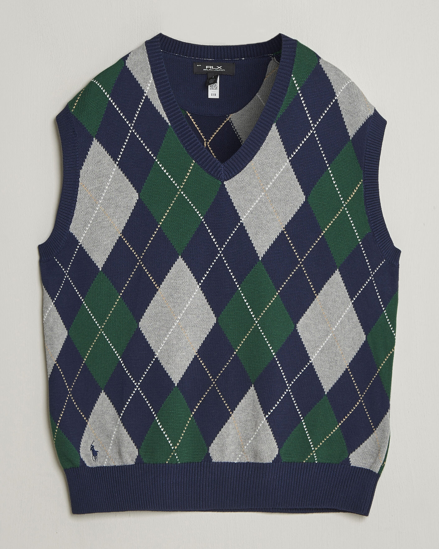 Men | Golf Clothing | RLX Ralph Lauren | Cotton Coolmax Vest Argyle Multi