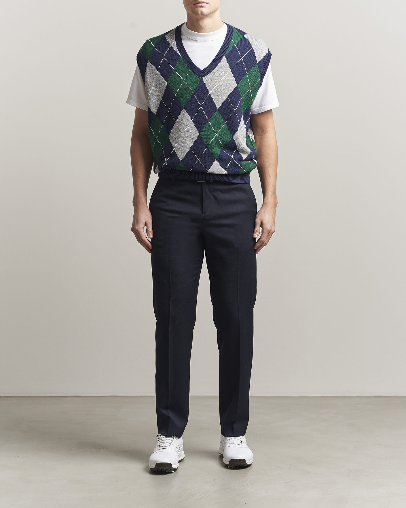 RLX Ralph Lauren Cotton Coolmax Vest Argyle Multi at CareOfCarl.com