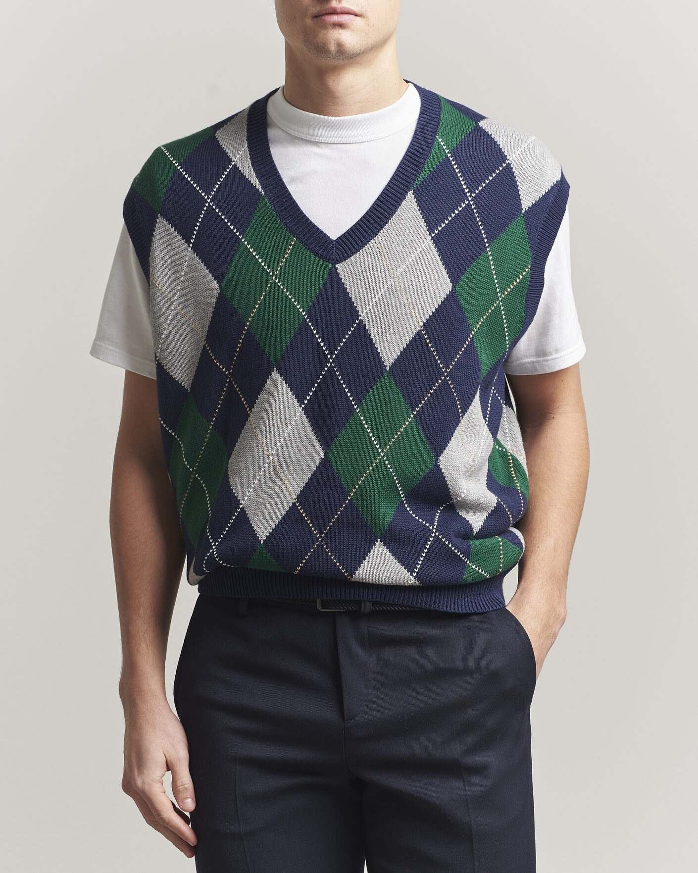 Men | Golf Clothing | RLX Ralph Lauren | Cotton Coolmax Vest Argyle Multi