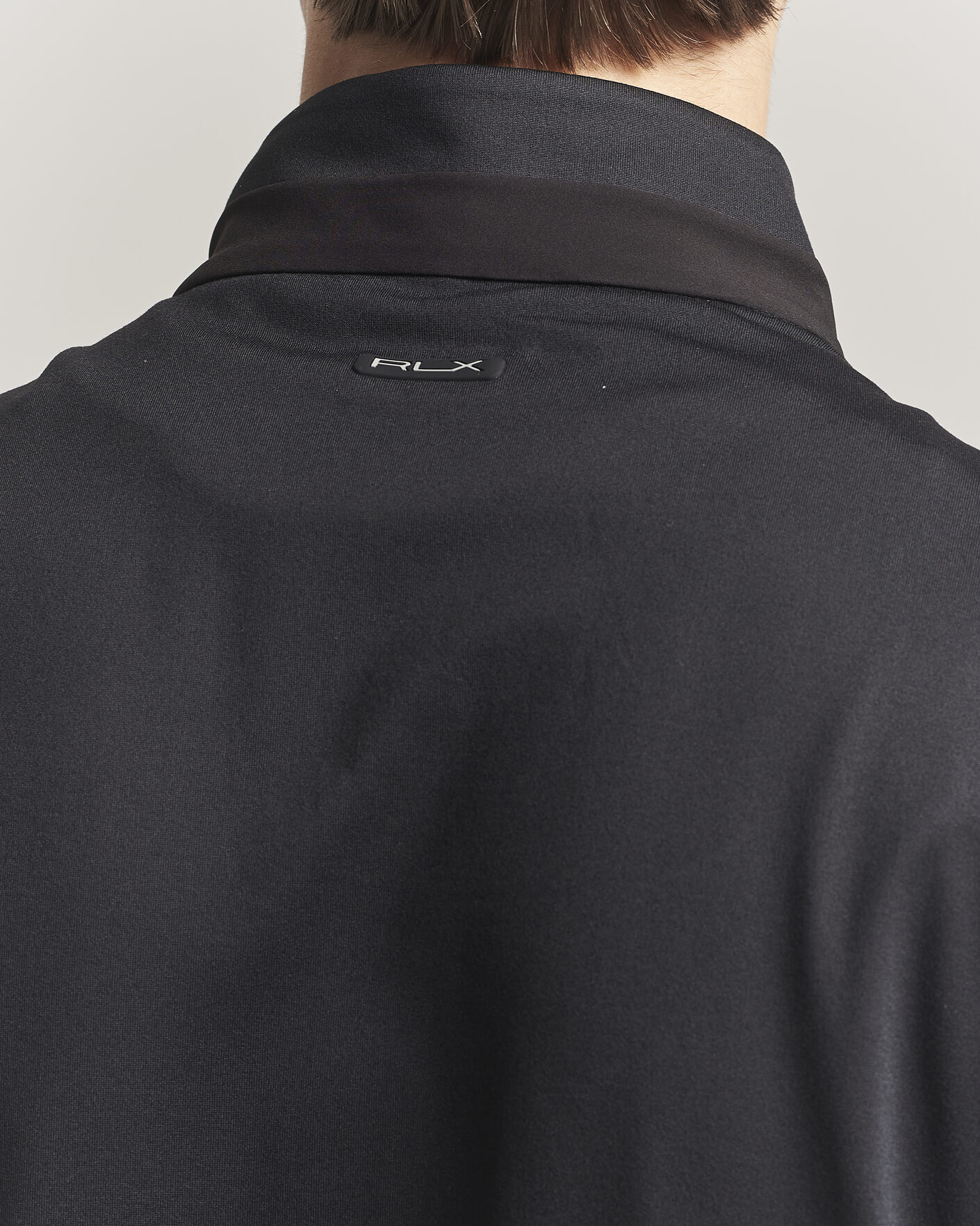 Men | Gilets | RLX Ralph Lauren | Half-Zip Luxury Jersey Vest Polo Black