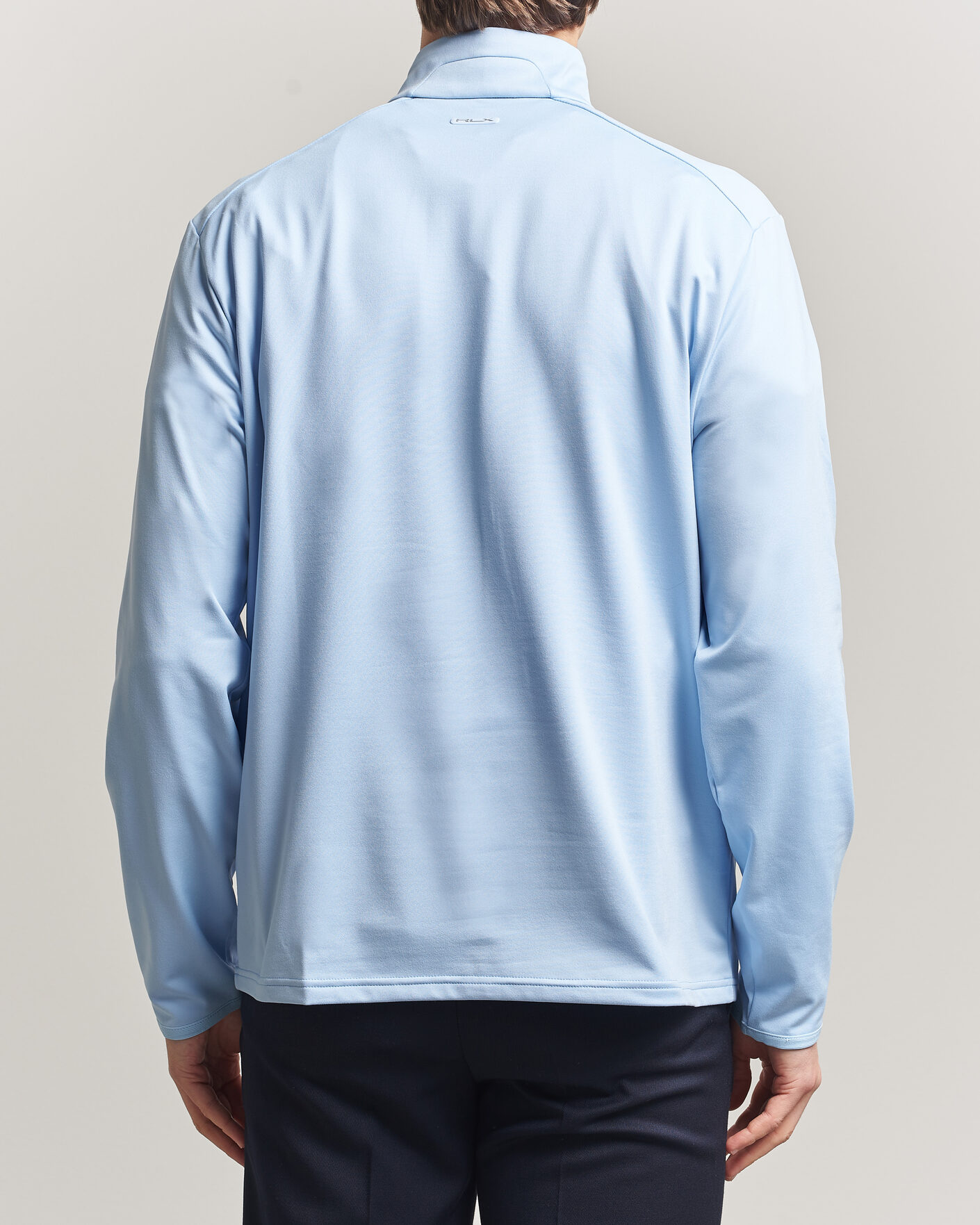 Men | Sweaters & Knitwear | RLX Ralph Lauren | Luxury Jersey Half Zip Office Blue