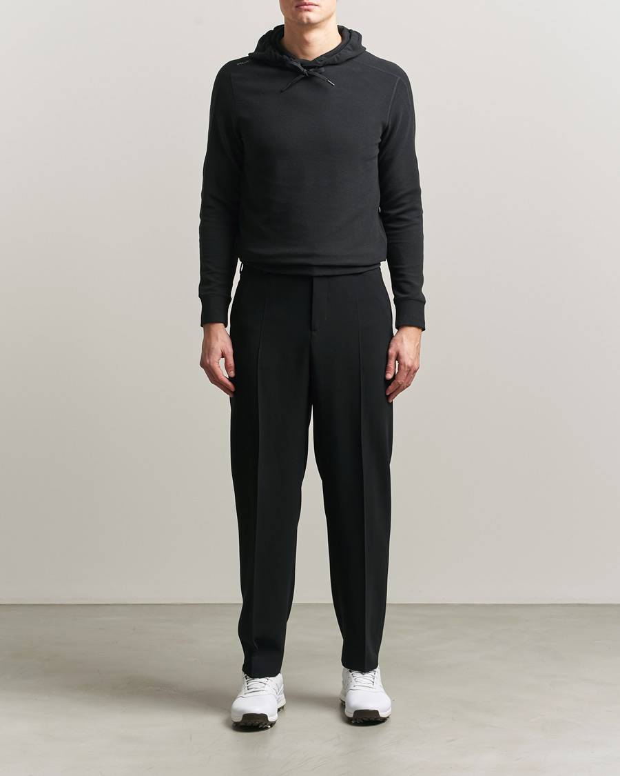 Men | Sweaters & Knitwear | RLX Ralph Lauren | Tech Waffle Hoodie Polo Black