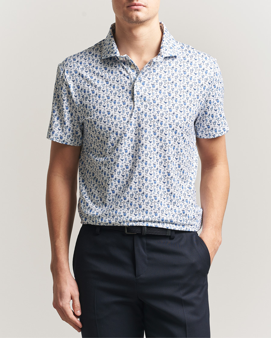 RLX Ralph Lauren Airflow Polo Printed Ceramic White Chin at