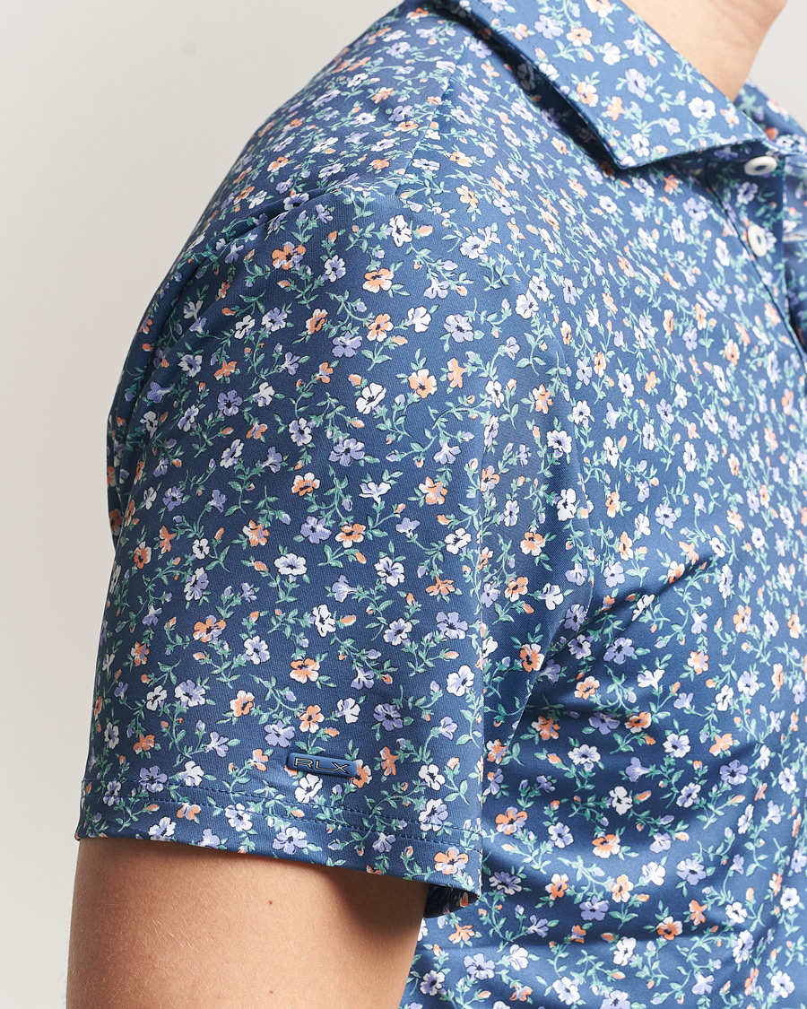 Men | Polo Shirts | RLX Ralph Lauren | Airflow Polo Printed Old Royal Mini Floral