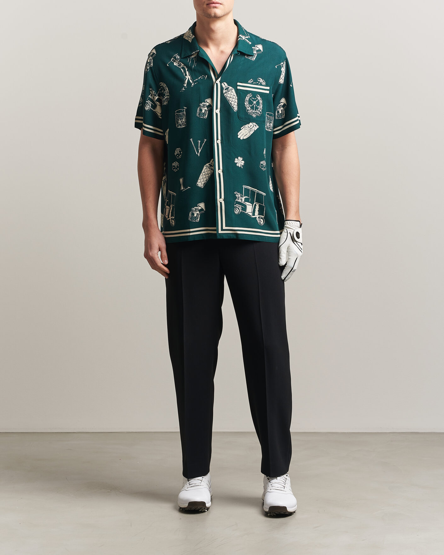 RLX Ralph Lauren Short Sleeve Golf Shirt Par-Tee on the Greens at