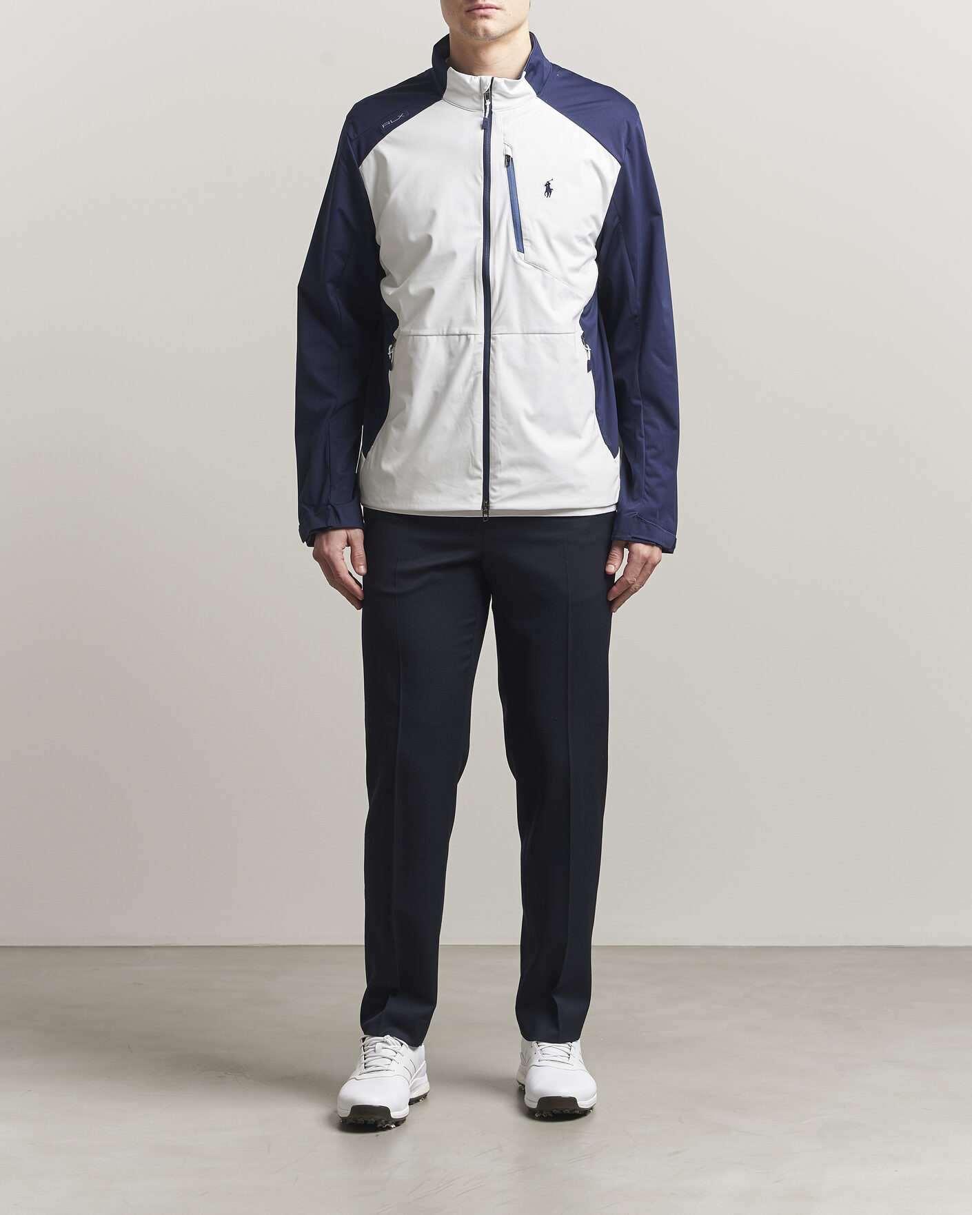 RLX Ralph Lauren Lightweight Jacket Ceramic White/Refined Navy at