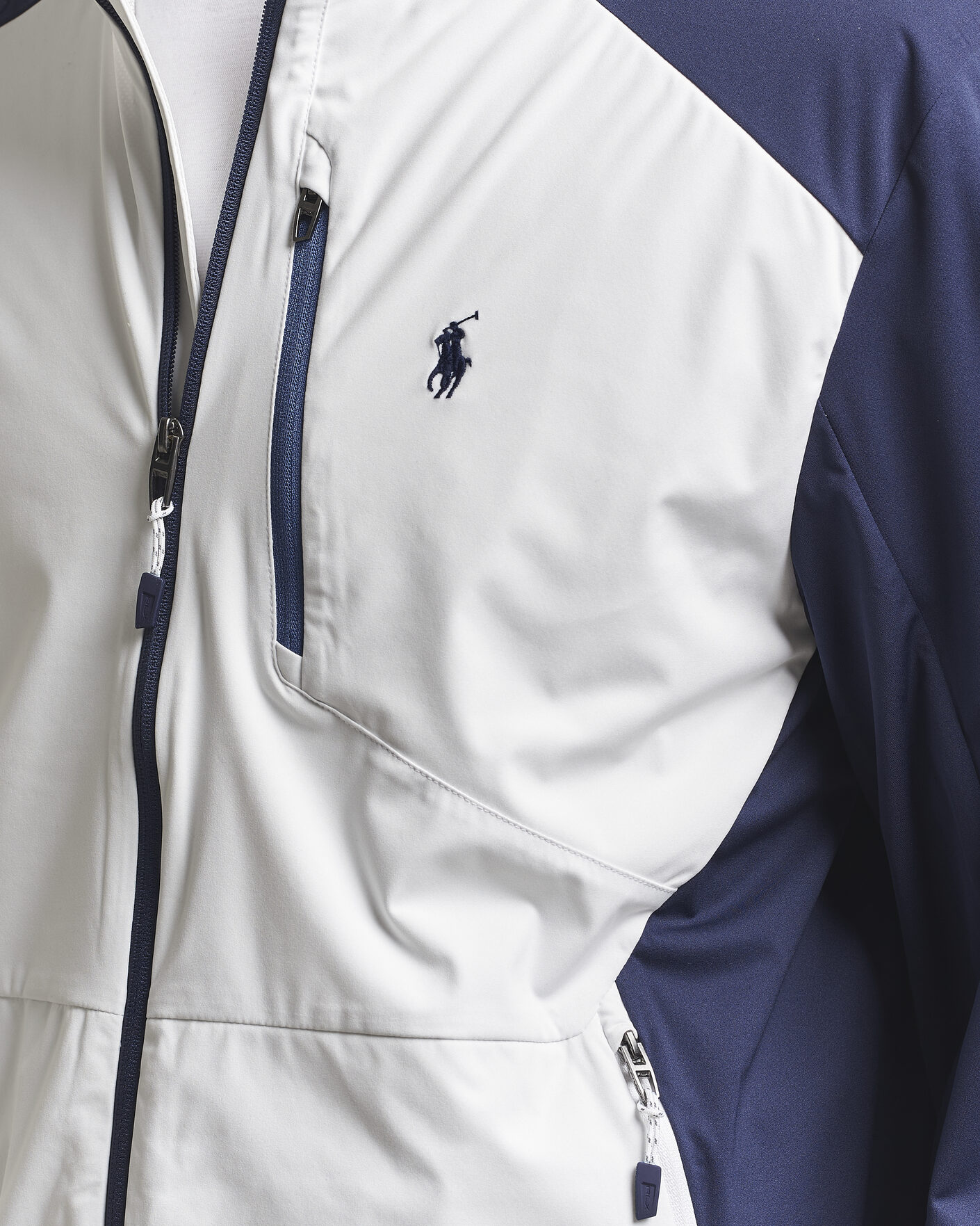 RLX Ralph Lauren Lightweight Jacket Ceramic White/Refined Navy at