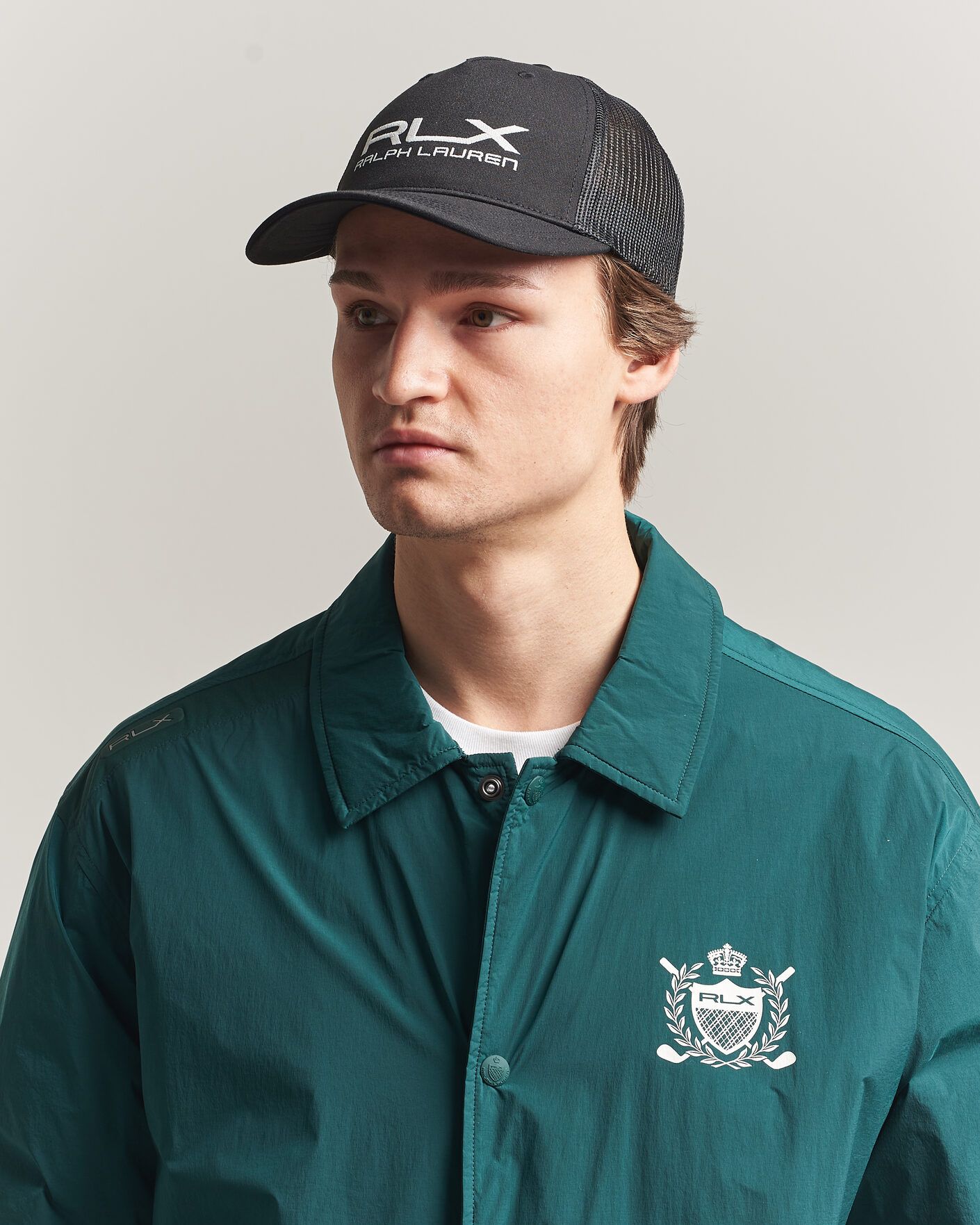 RLX Ralph Lauren Trucker Golf Cap Black at CareOfCarl.com