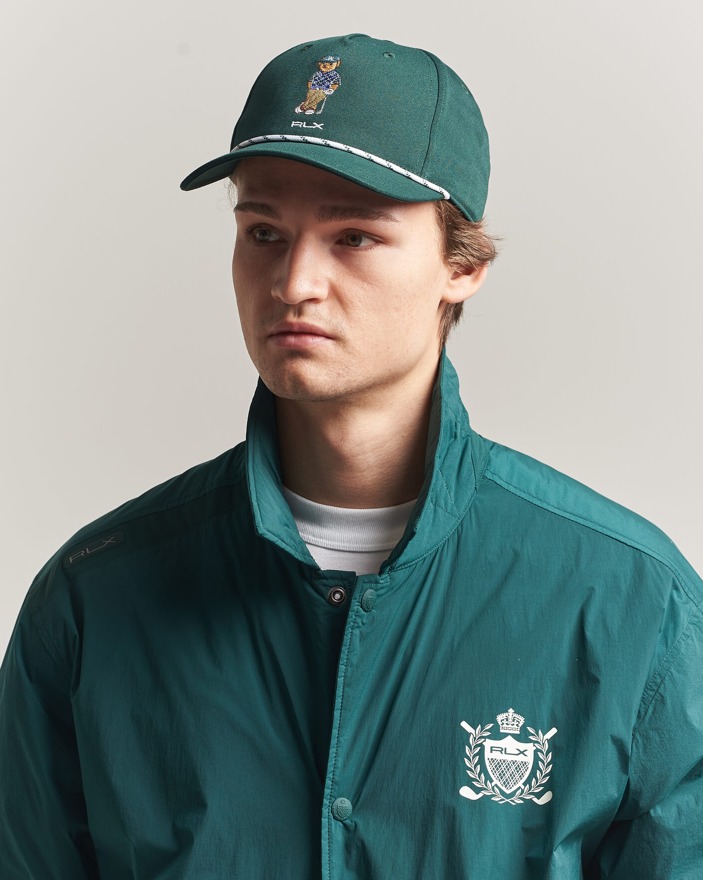 Men | Hats & Caps | RLX Ralph Lauren | Cocktail Bear Cap Moss Agate