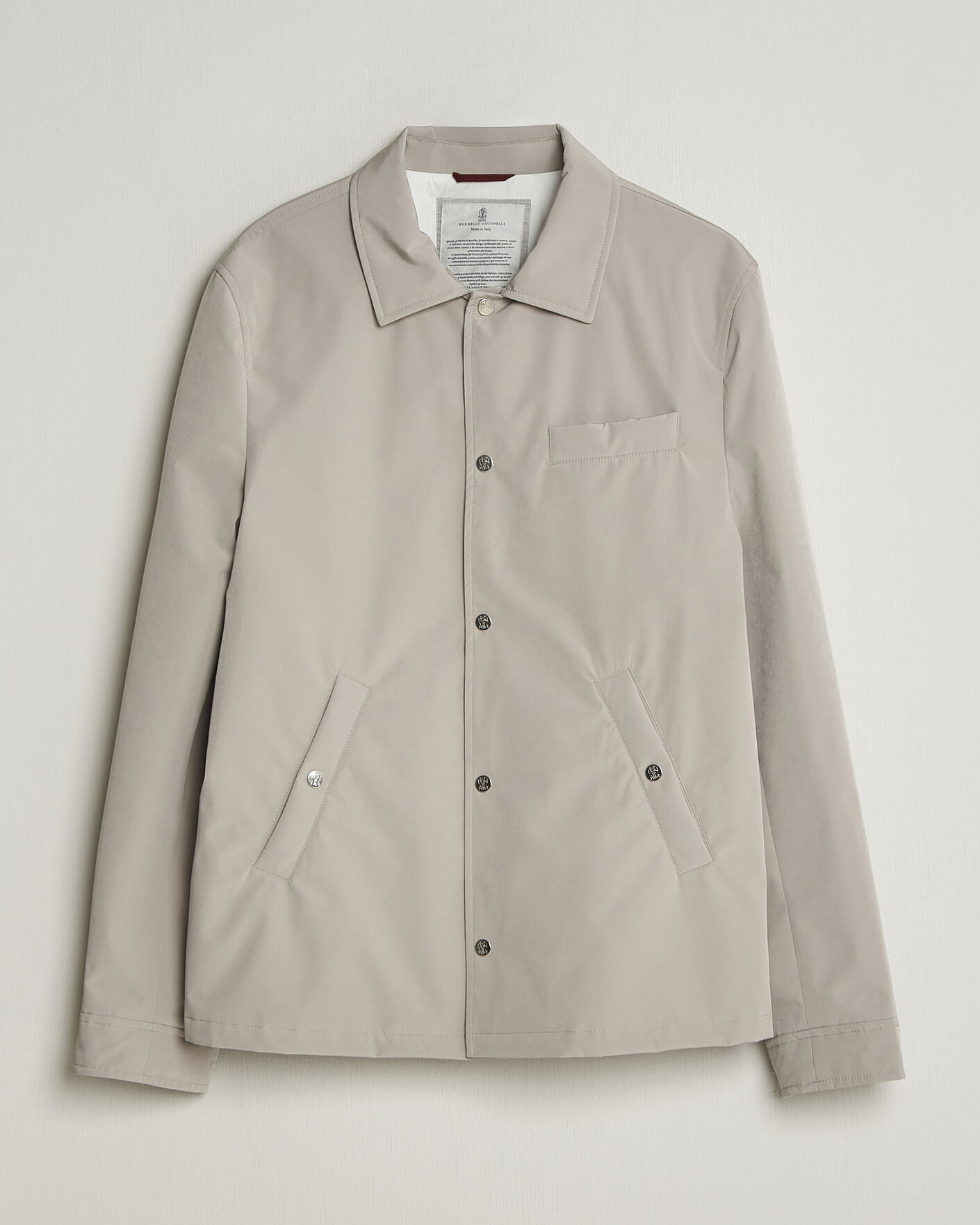 Brunello Cucinelli Nylon Padded Jacket Beige at CareOfCarl.com Brunello Cucinelli Nylon Padded Jacket Beige at CareOfCarl.com