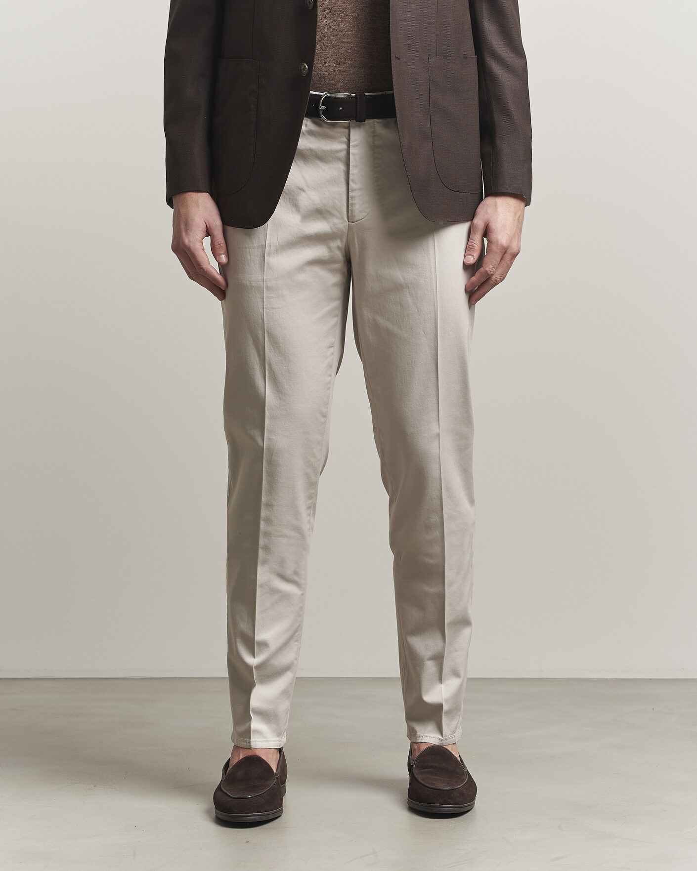 Men | Trousers | Brunello Cucinelli | Slim Fit Chinos Light Beige