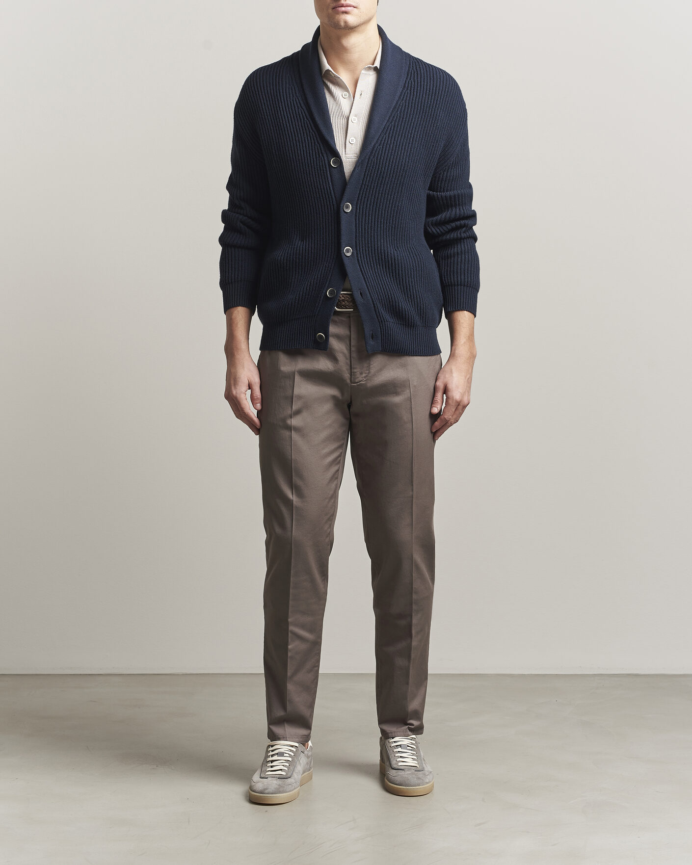 Men | Trousers | Brunello Cucinelli | Slim Fit Chinos Brown