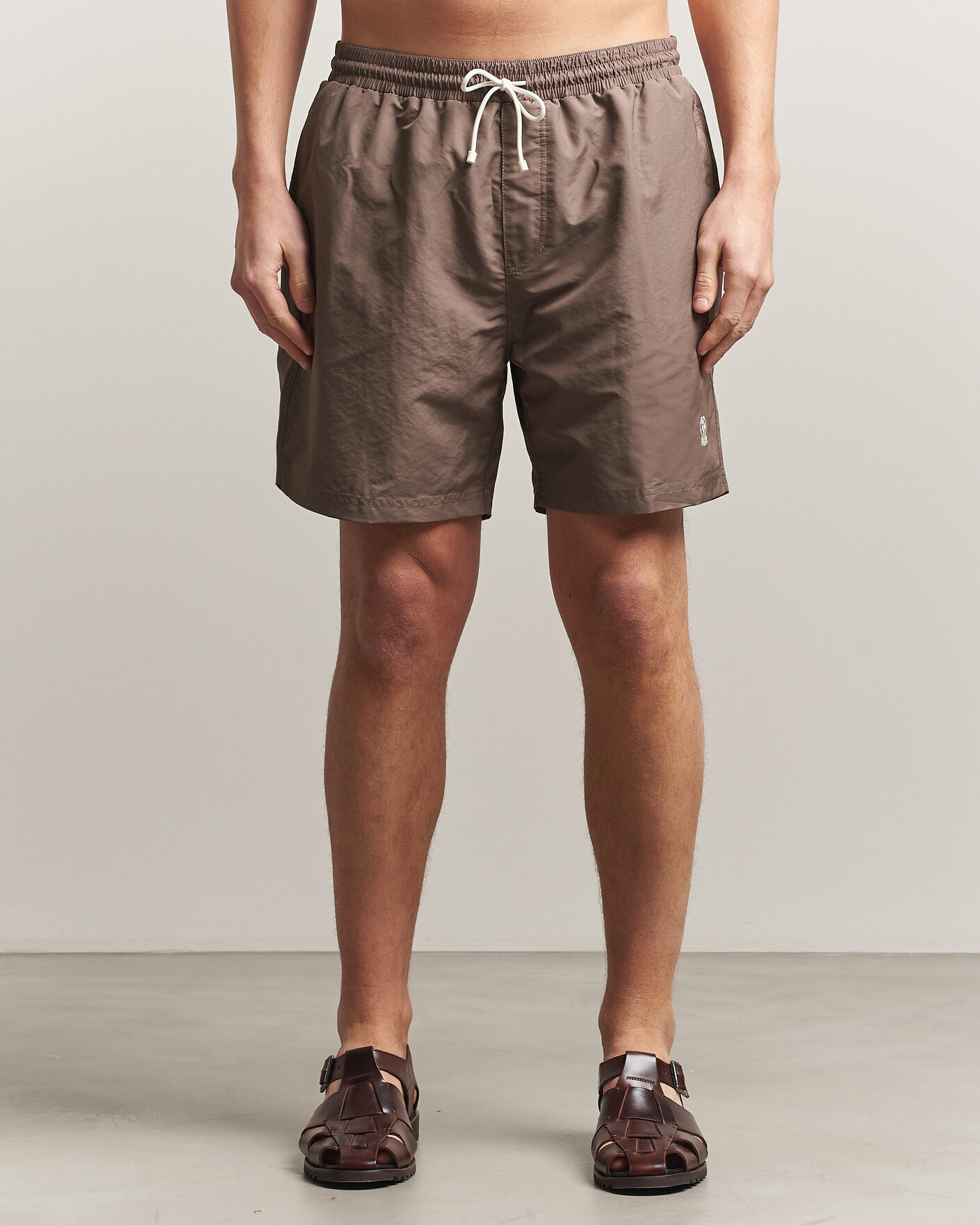 Men | Swimwear | Brunello Cucinelli | Nylon Swim Trunks Brown