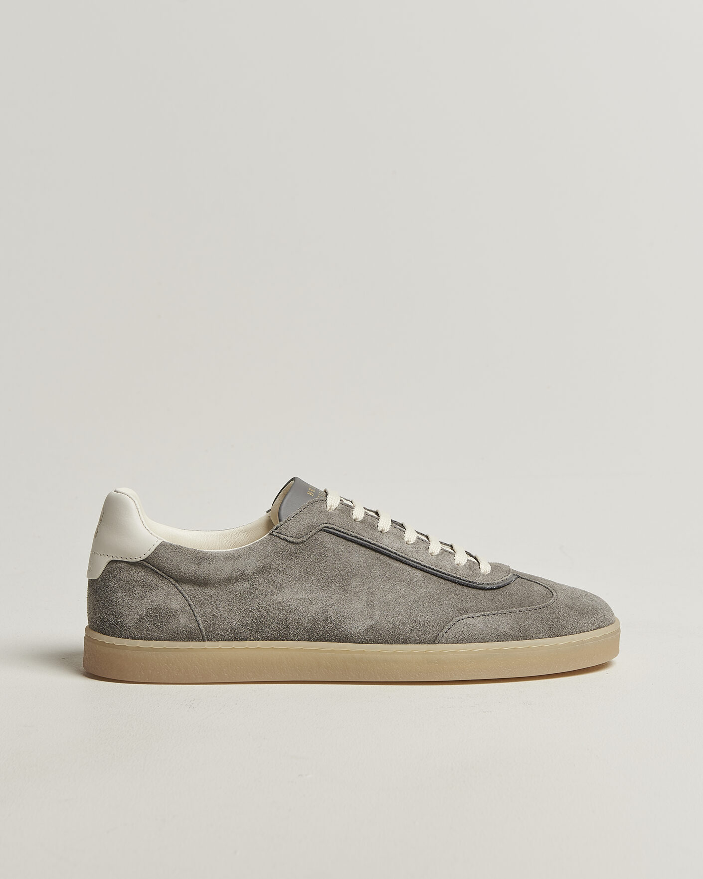 Brunello Cucinelli Low Top Sneakers Grey Suede at CareOfCarl.com