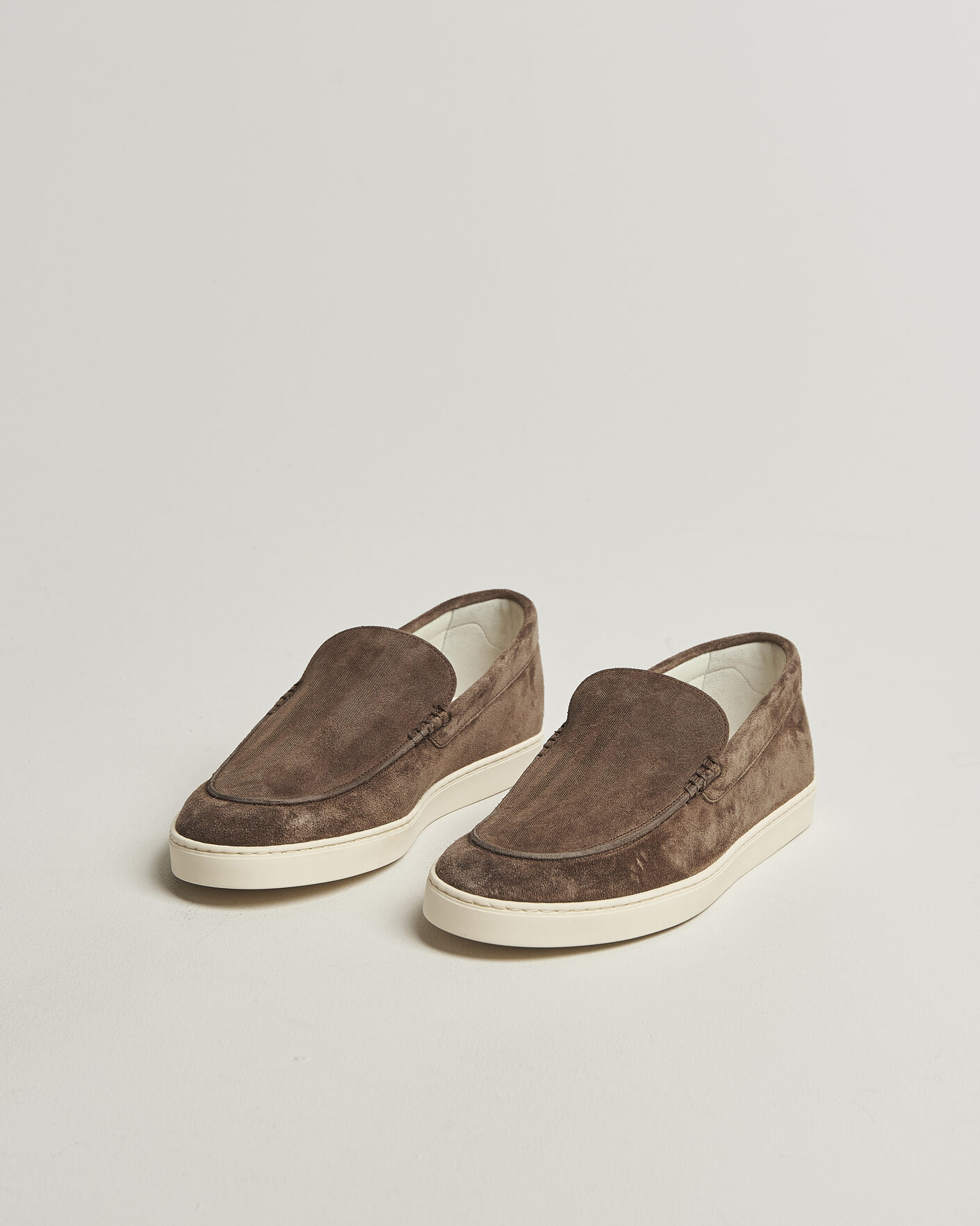 Men | Loafers | Brunello Cucinelli | Moccasin Shoes Dark Brown Suede