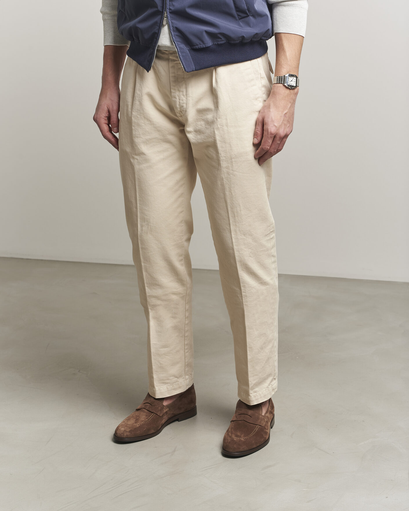 Brunello Cucinelli Penny Loafers Brown Suede at CareOfCarl.com