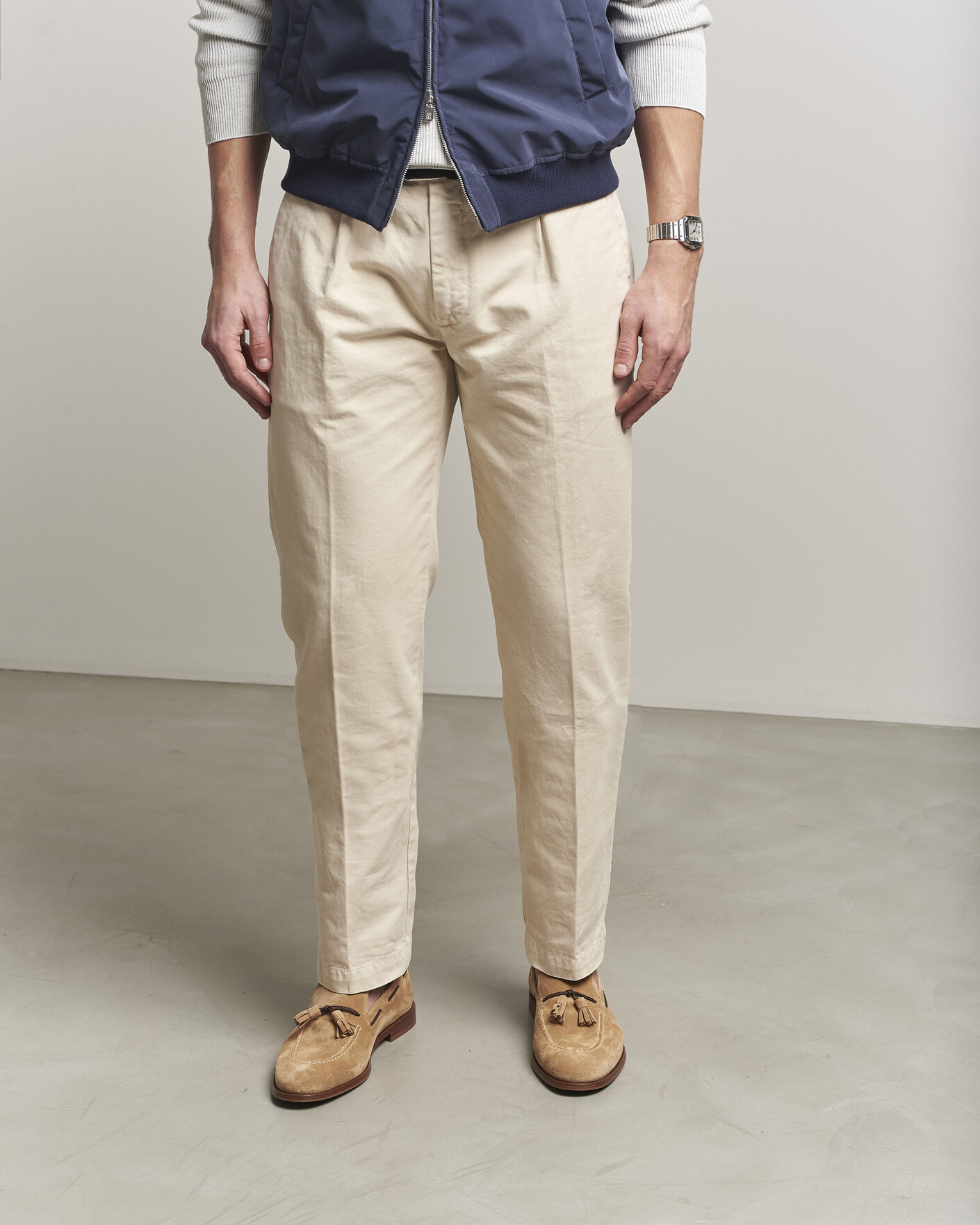 Brunello Cucinelli Tassel Loafers Siena Brown Suede at CareOfCarl.com