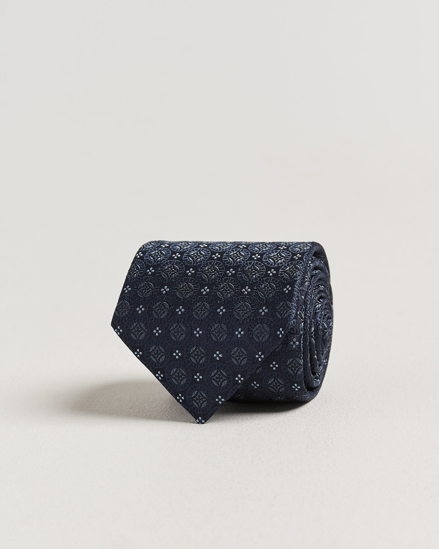 Men | Ties | Brunello Cucinelli | Jacquard Silk Tie Navy