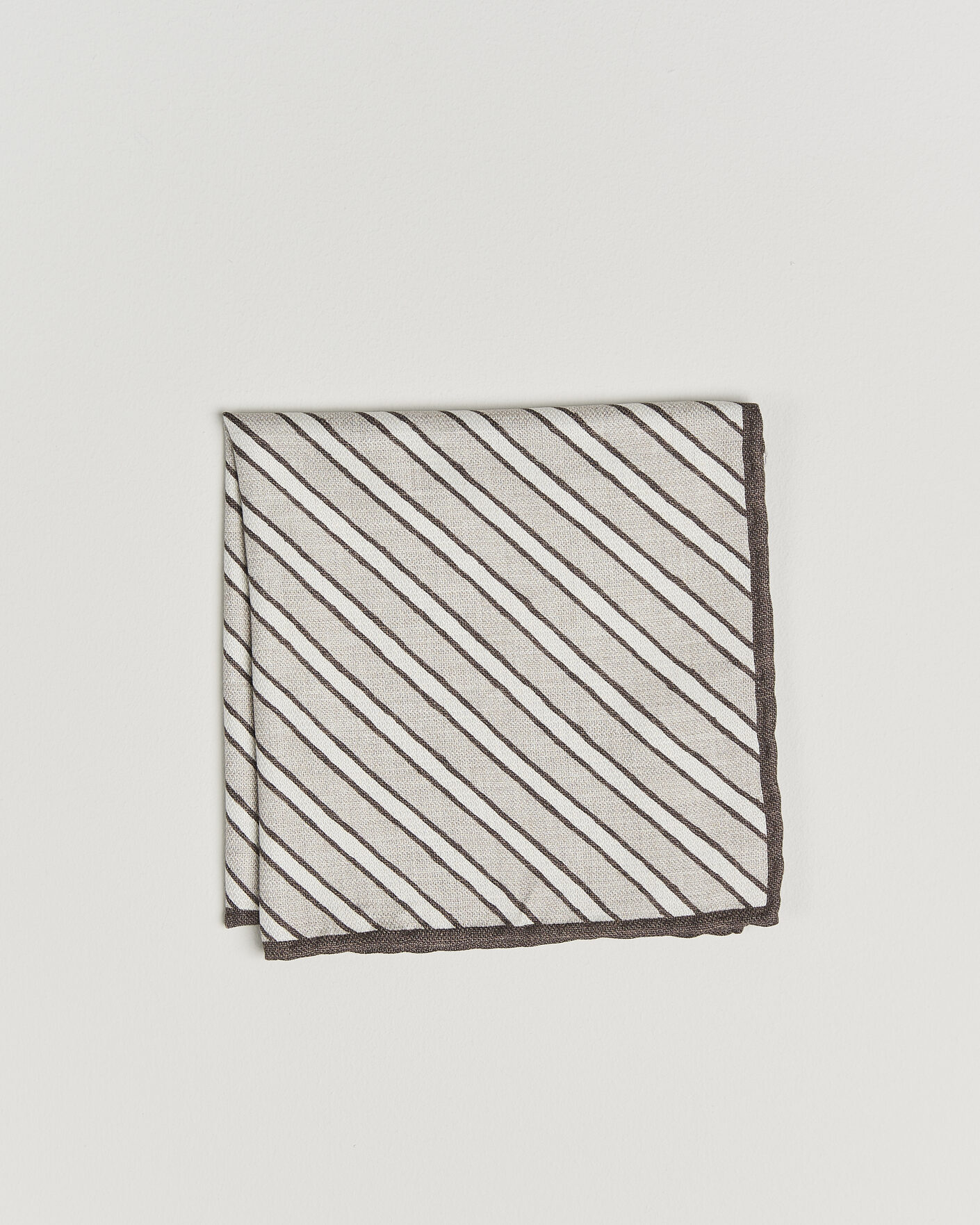 Men | Pocket Squares | Brunello Cucinelli | Striped Pocket Square Brown