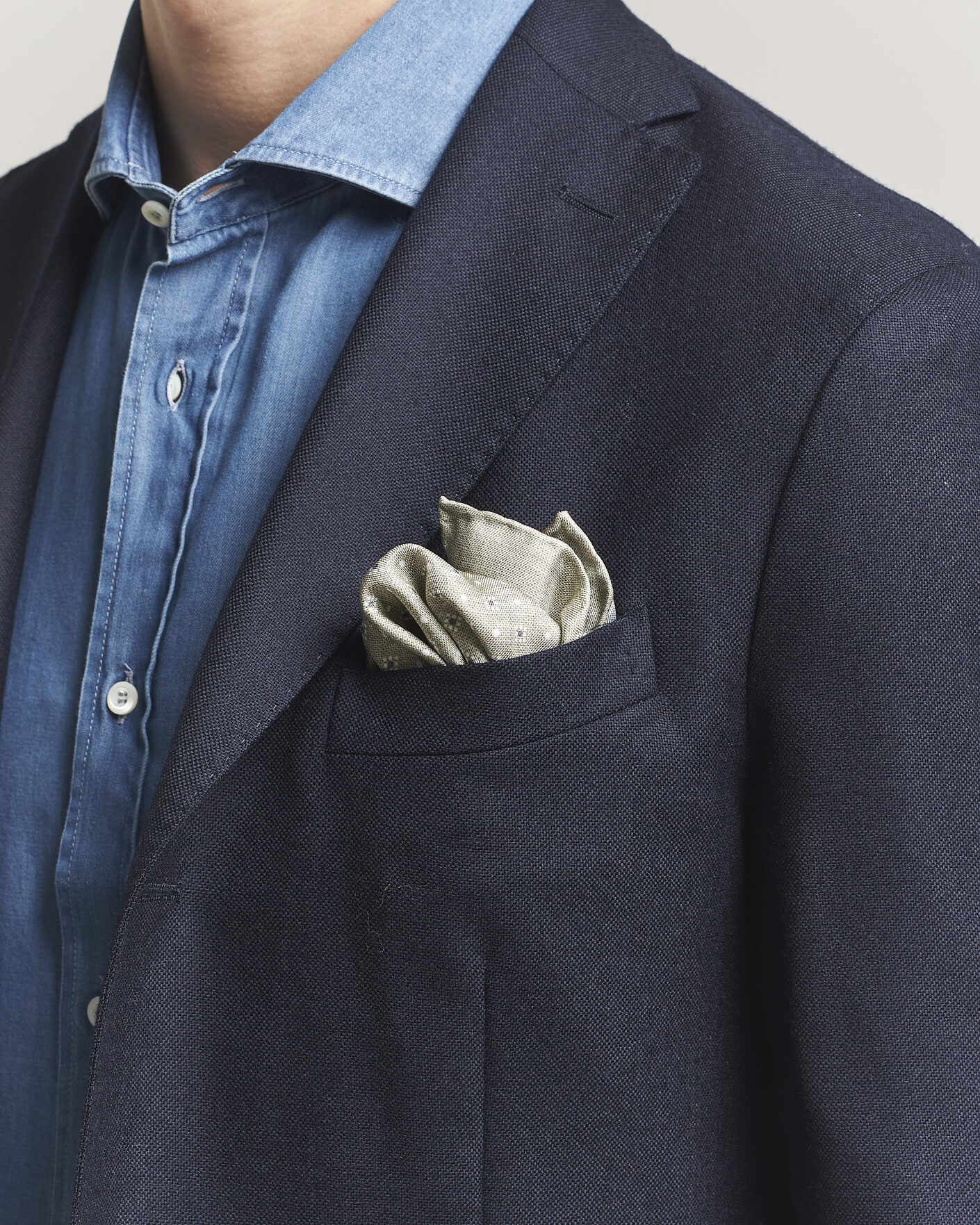 Men | Pocket Squares | Brunello Cucinelli | Printed Silk Pocket Square Olive