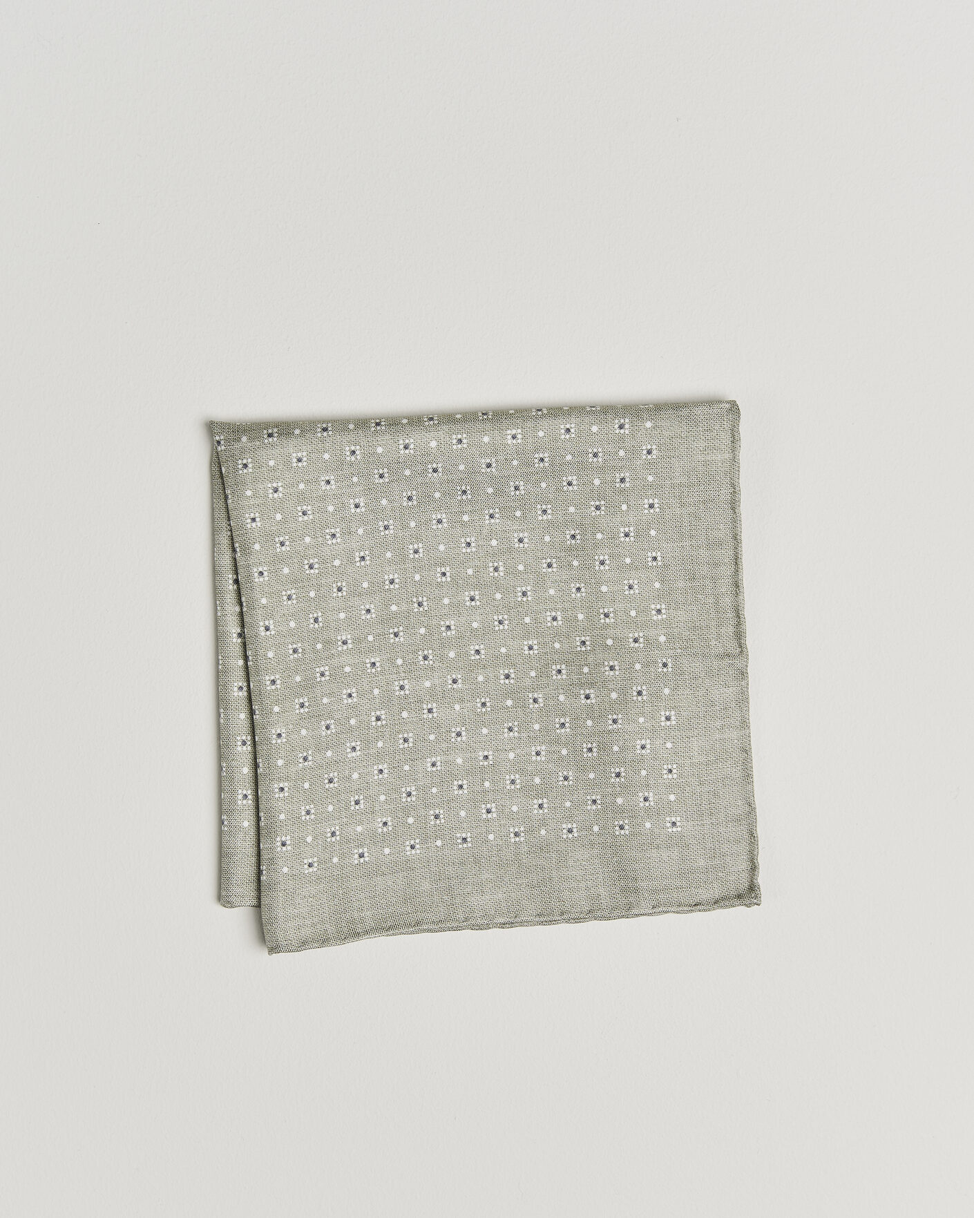 Men | Pocket Squares | Brunello Cucinelli | Printed Silk Pocket Square Olive