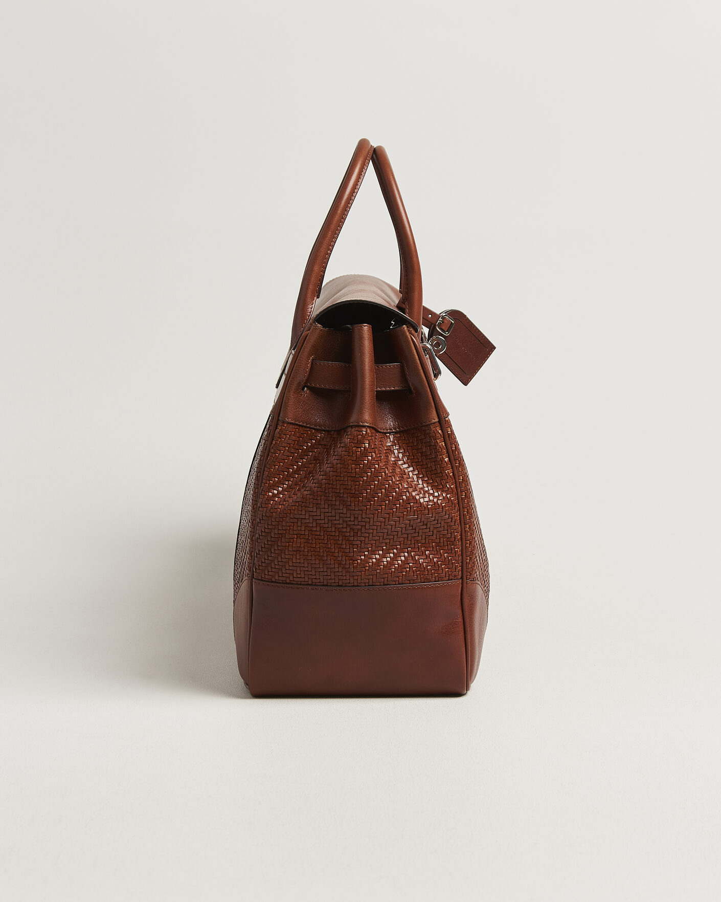 Men | Bags | Brunello Cucinelli | Woven Leather Duffle Bag Burnished Calf