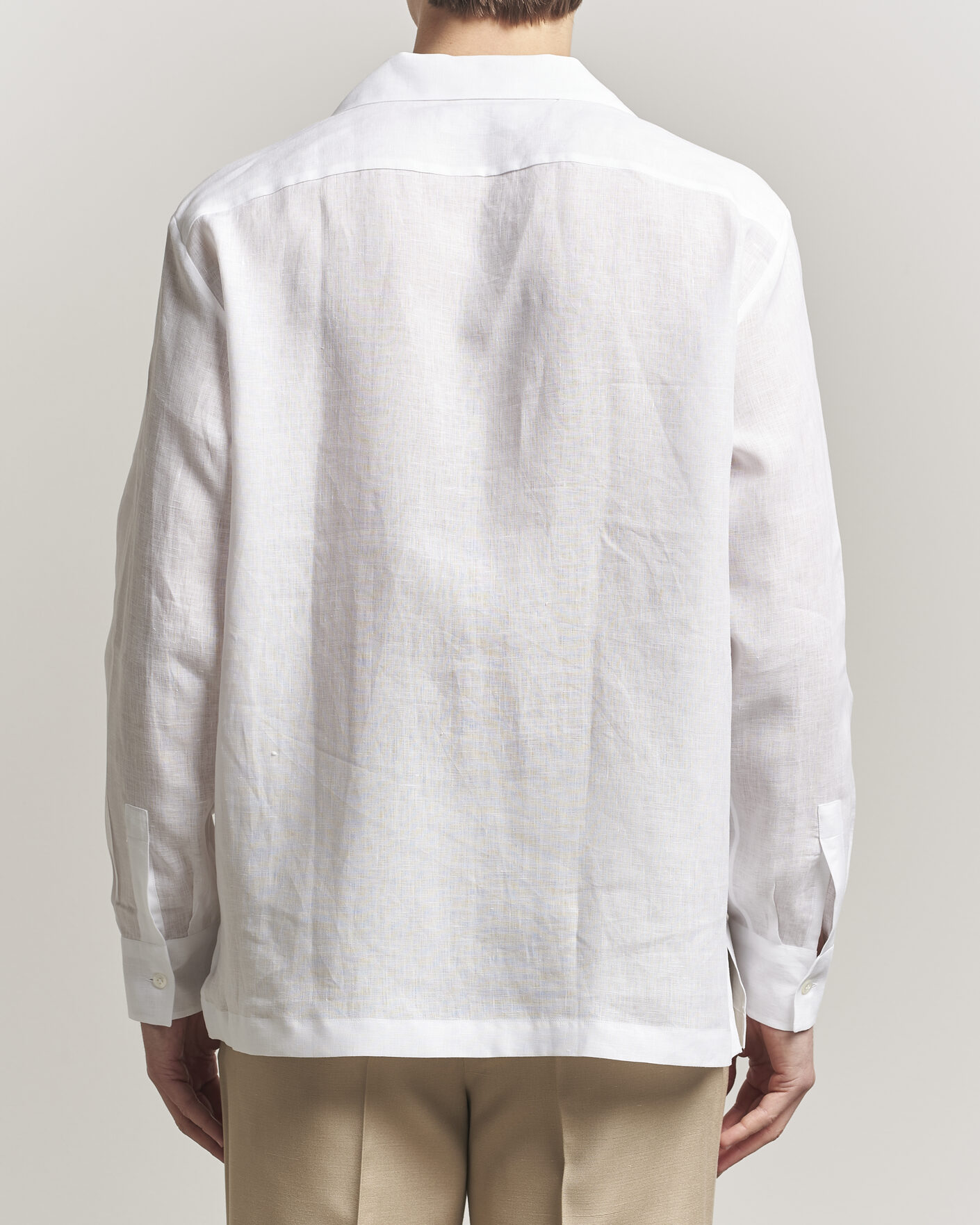 Men | Shirts | Lardini | Paul Linen Resort Shirt White