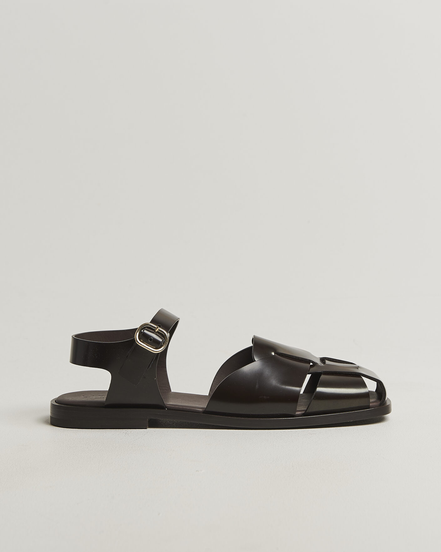 Men | Sandals & Slides | Lardini | Marcel Leather Sandal Dark Brown