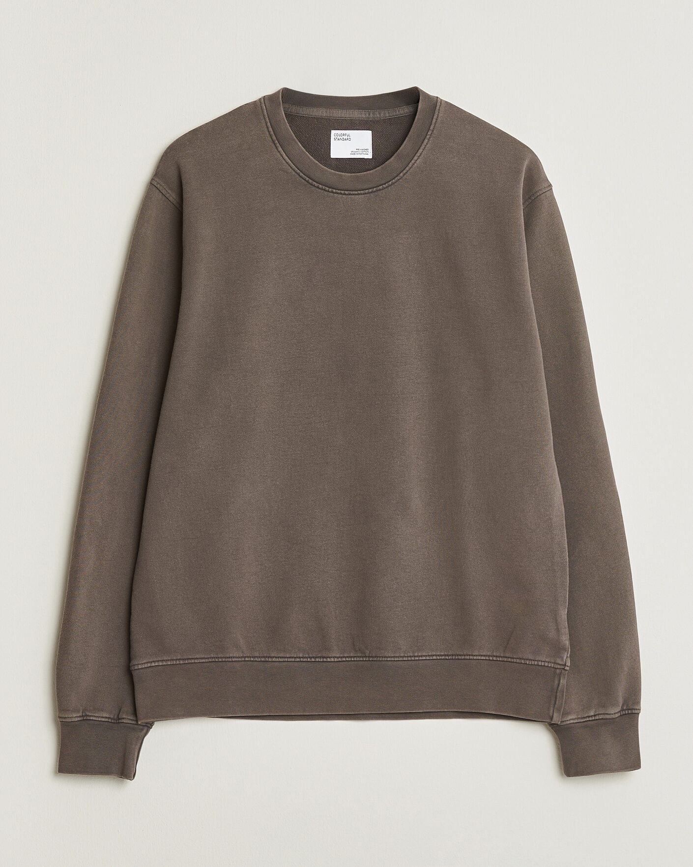 Men | Sweaters & Knitwear | Colorful Standard | Classic Organic Crew Neck Sweat Fade Mud