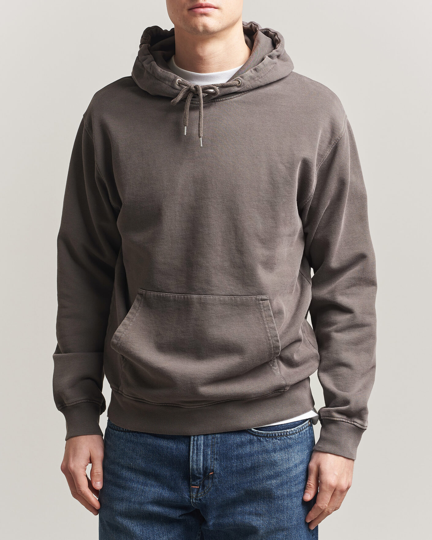 Men | Sweaters & Knitwear | Colorful Standard | Classic Organic Hood Fade Mud