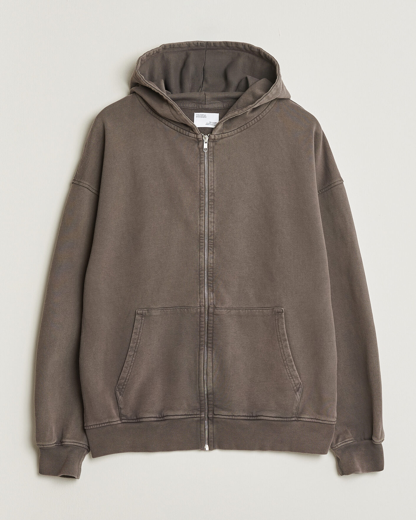 Men | Sweaters & Knitwear | Colorful Standard | Classic Organic Full Zip Hoodie Faded Mud