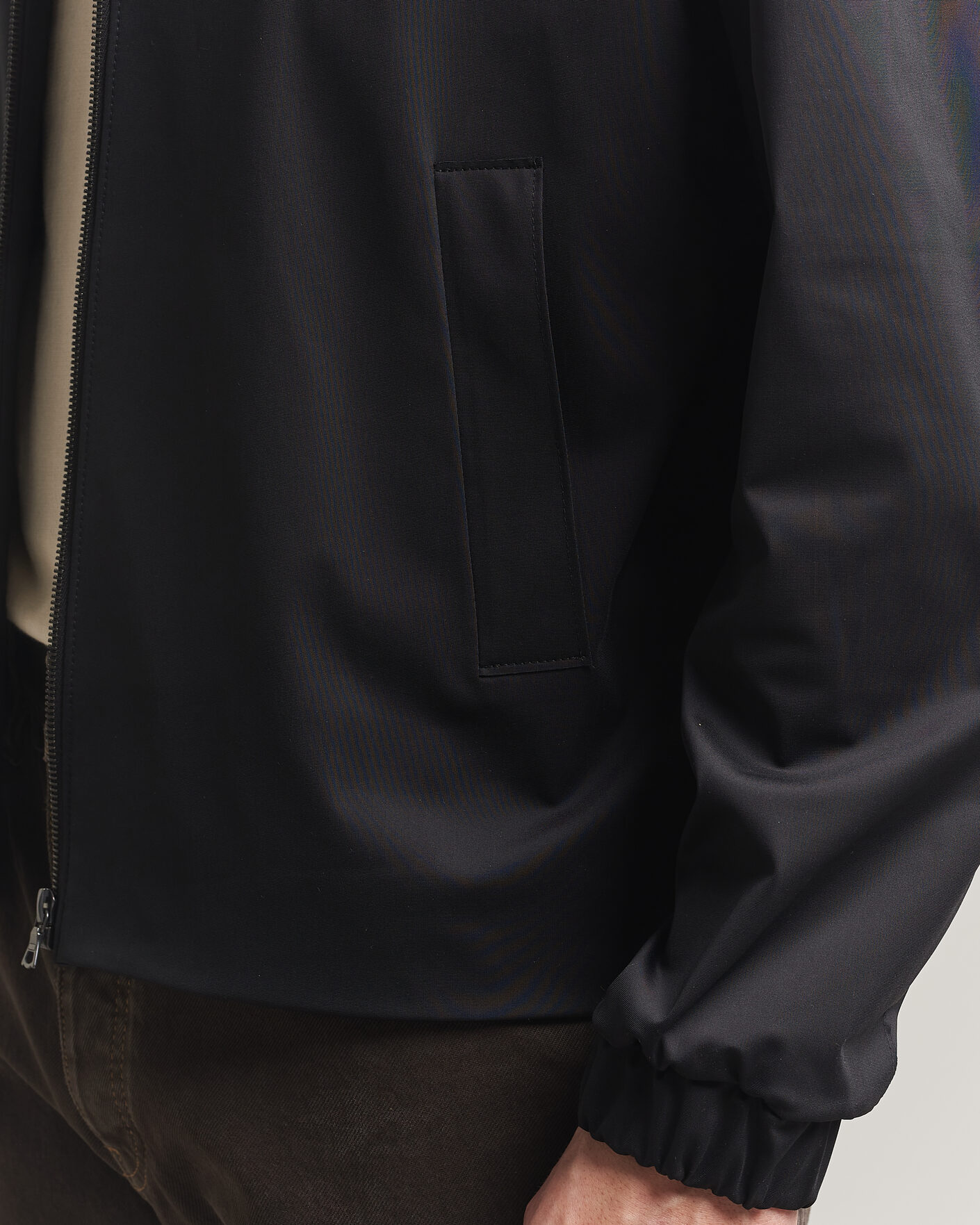 Men | Coats & Jackets | Harris Wharf London | Light Technic Short Jacket Black