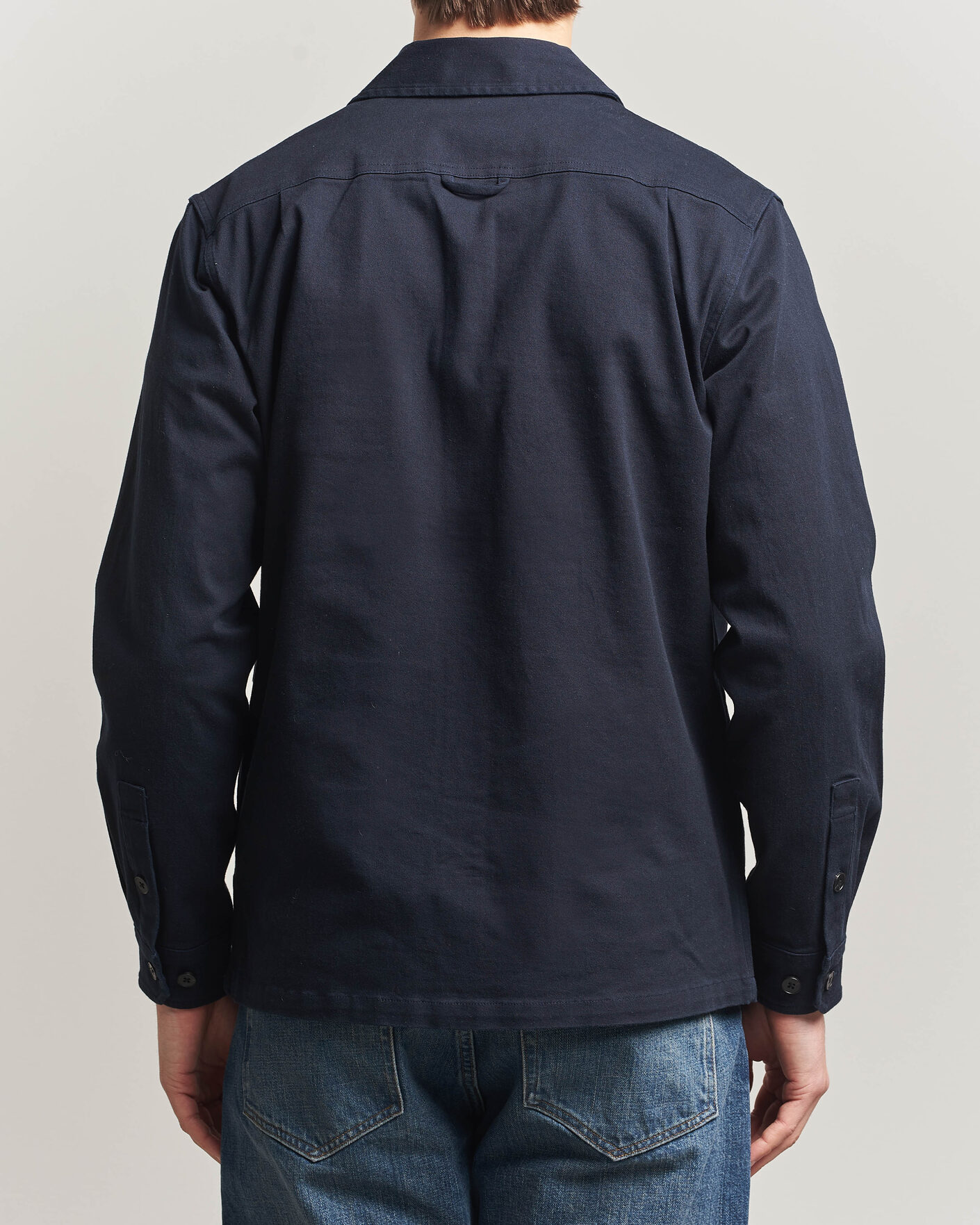 Men | Shirts | Samsøe Samsøe | Taka Cotton Overshirt Salute Navy